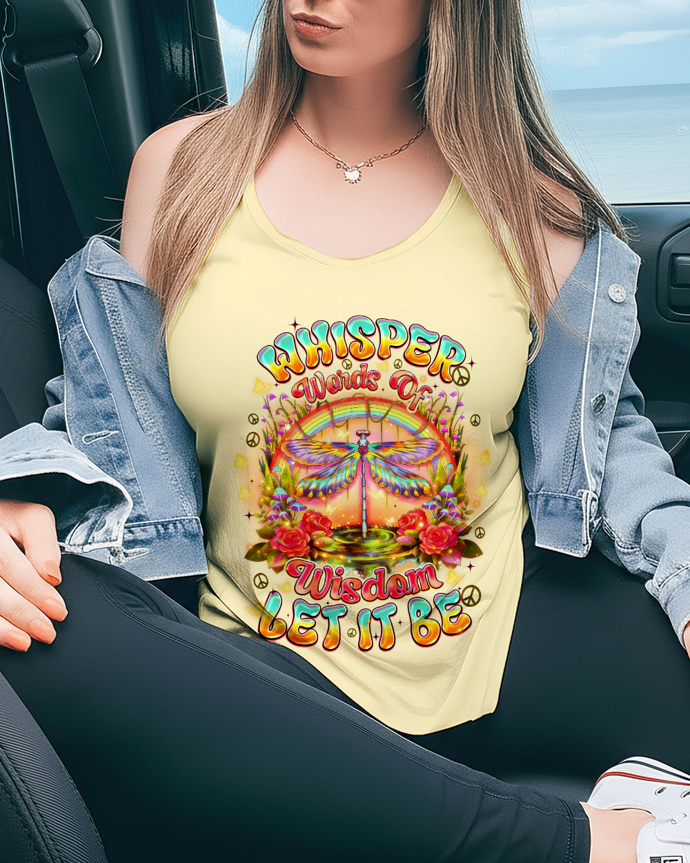 WHISPER WORDS OF WISDOM LET IT BE DRAGONFLY ALL OVER PRINT - TYQY3001261