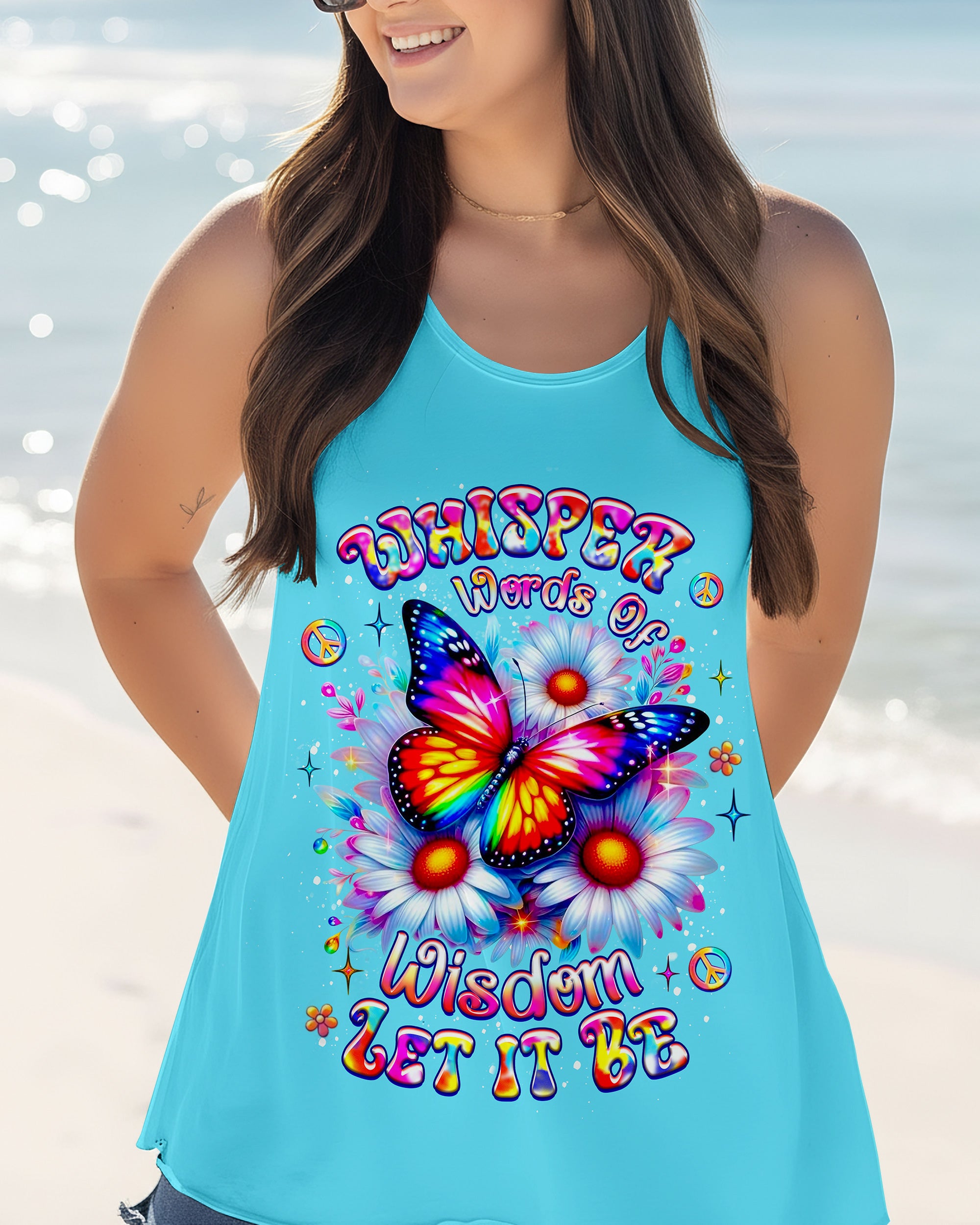 WHISPER WORDS OF WISDOM LET IT BE BUTTERFLY ALL OVER PRINT - YHLT2602262