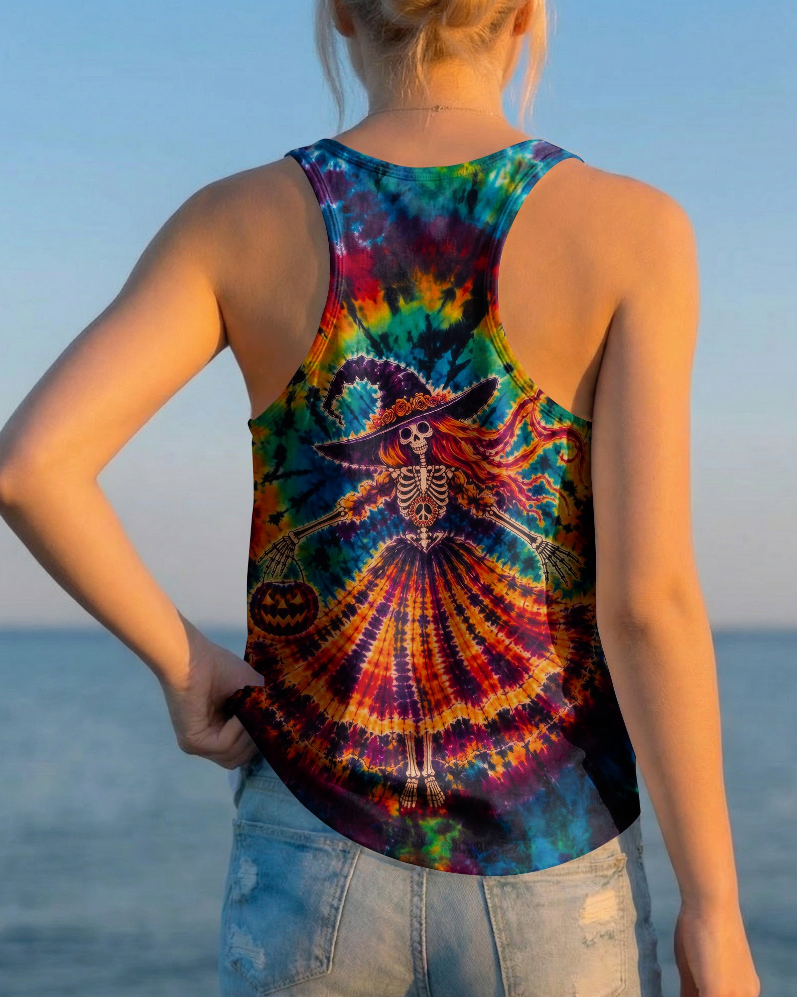 HIPPIE HARVEST SKELETON LADY ALL OVER PRINT – RI3107261