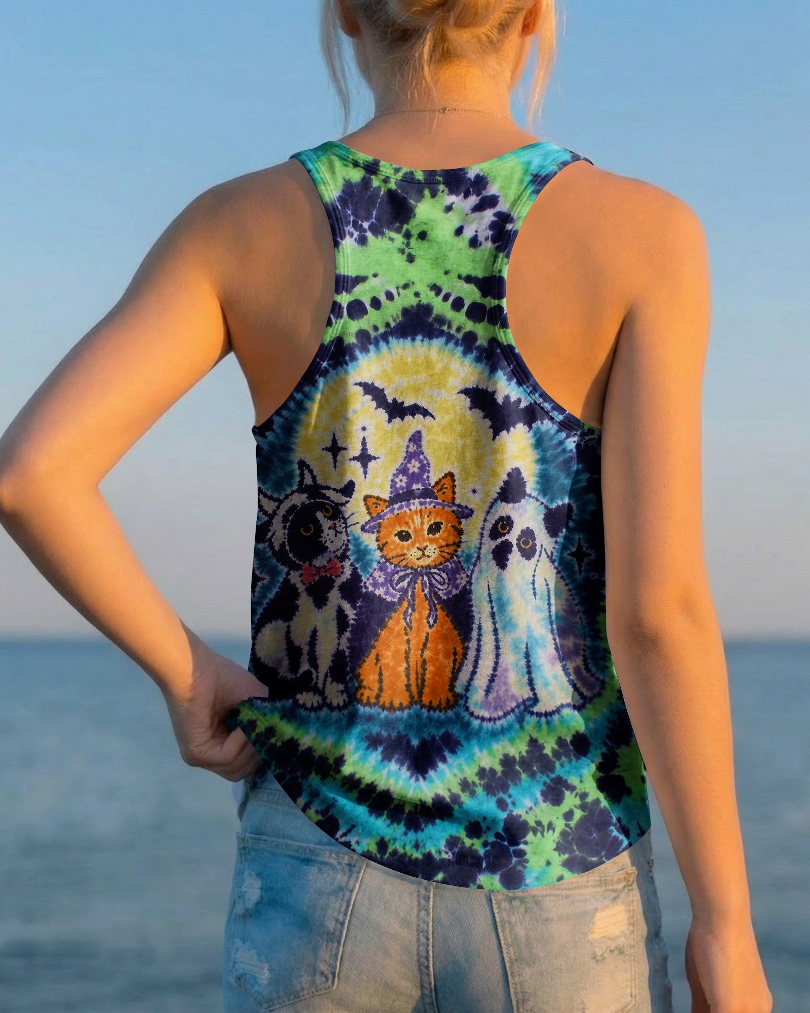 WITCHY KITTY GHOST FRIENDS ALL OVER PRINT – RI0508263