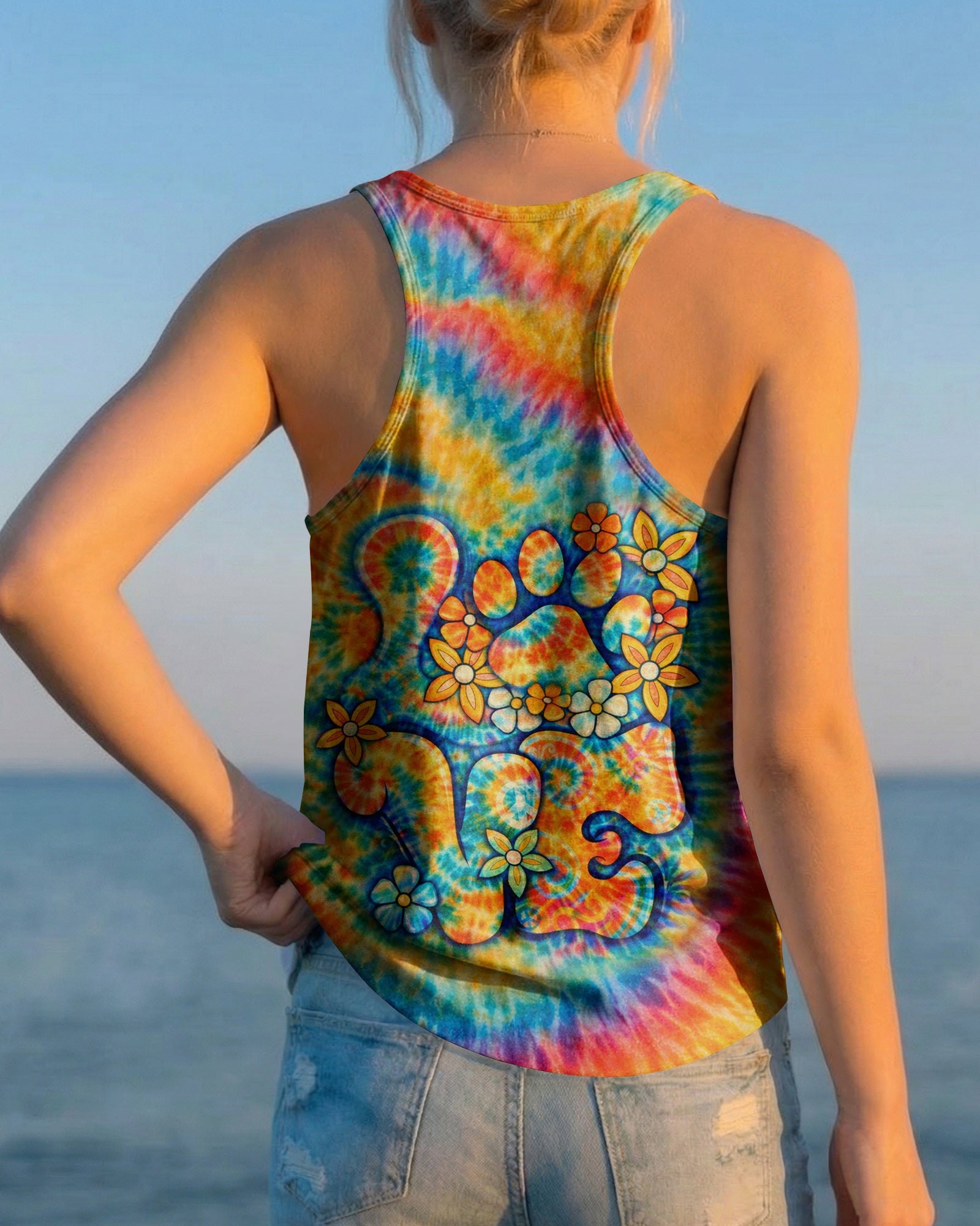 LOVE PAW PRINT SWIRL ALL OVER PRINT - TLHN2503252