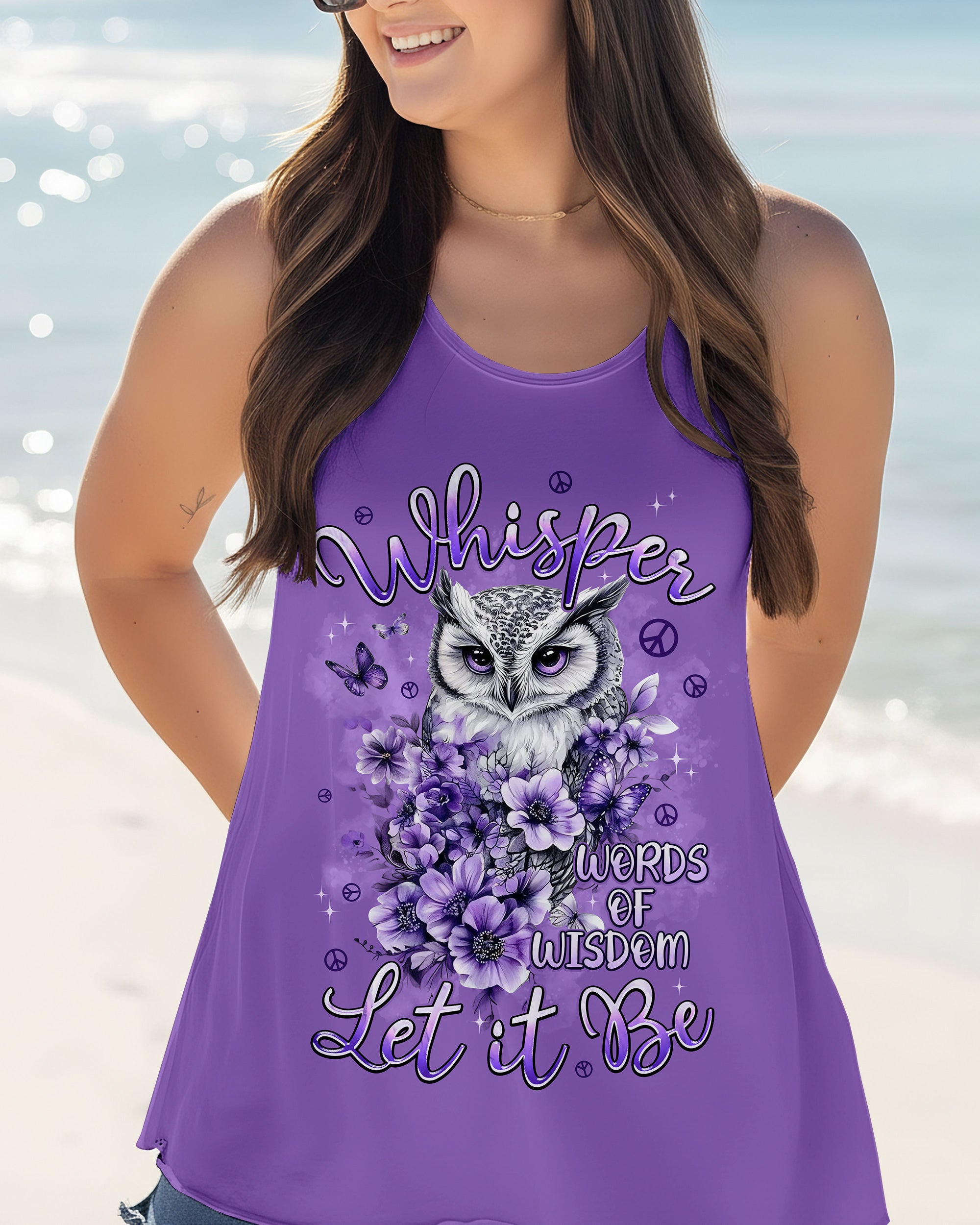 WHISPER WORDS OF WISDOM LET IT BE OWL ALL OVER PRINT - TYPQ0902262