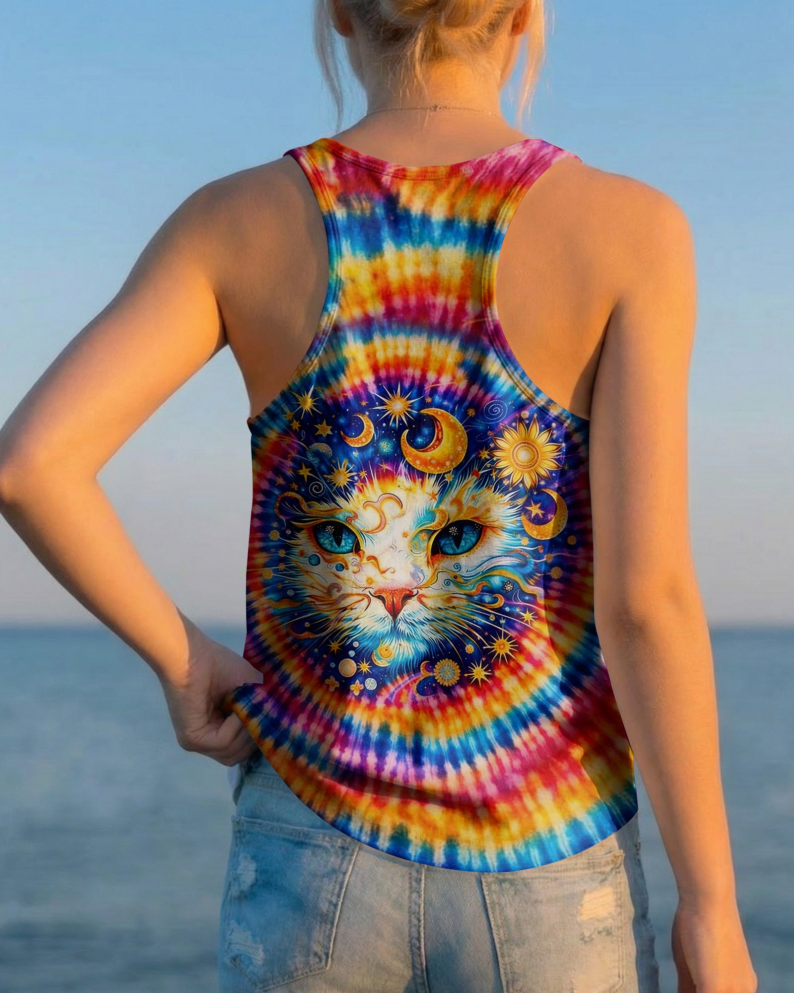 CELESTIAL CAT SWIRL ALL OVER PRINT - TLHN0203262