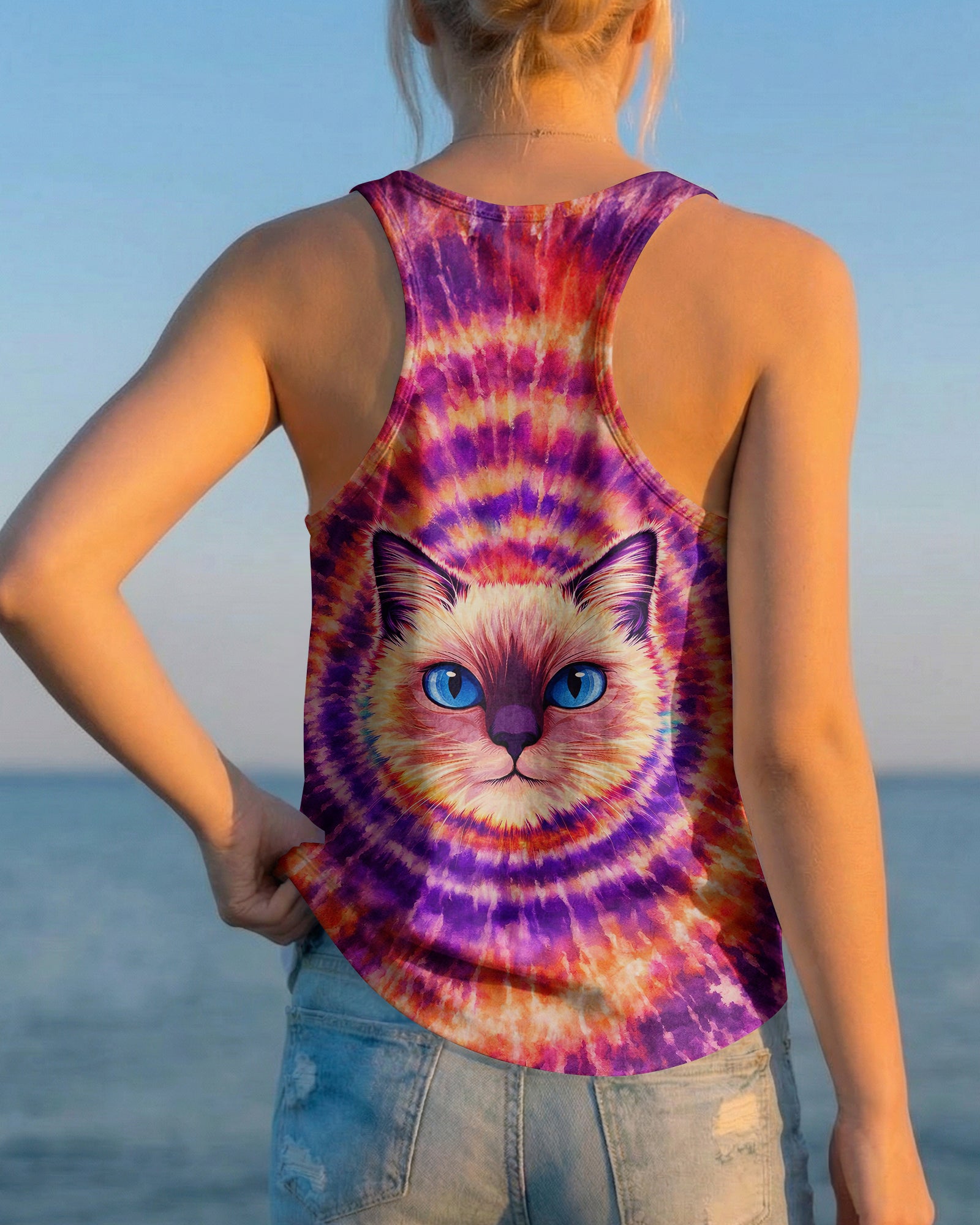 CAT MOM SWIRL ALL OVER PRINT  - TLNT0403261