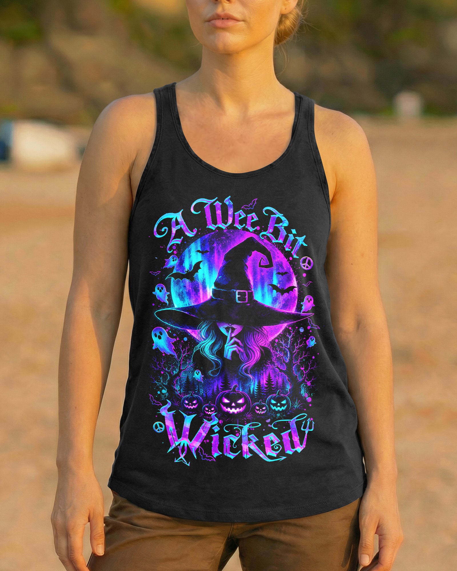 A WEE BIT WICKED AURORA MOON HALLOWEEN ALL OVER PRINT - TLHN1607264