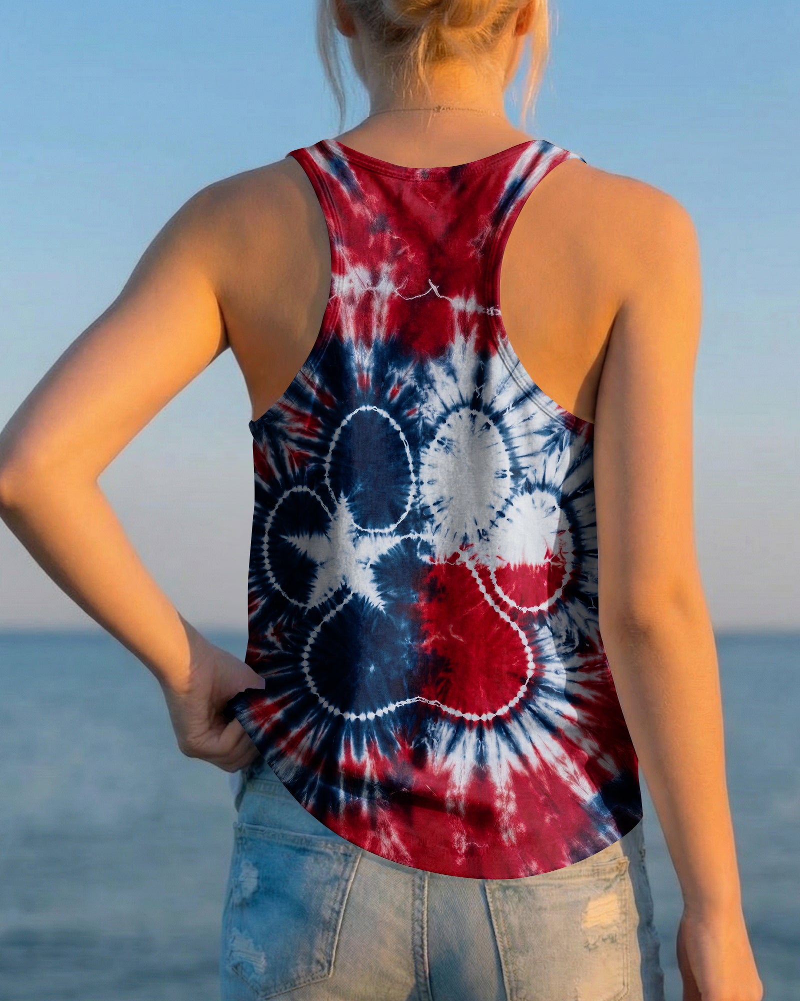 TEXAS PAW PRINT BURST ALL OVER PRINT   - TLTW1206262
