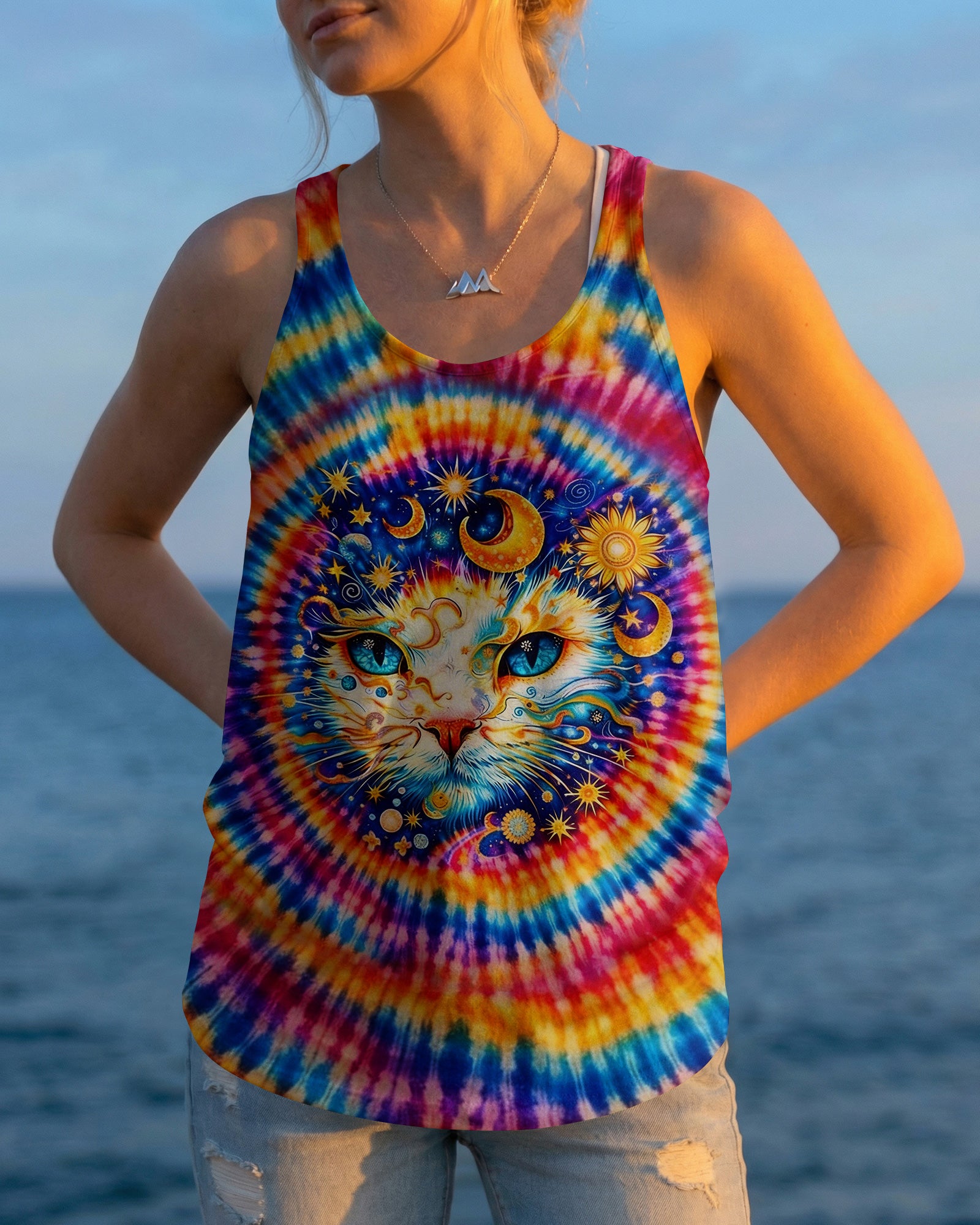 CELESTIAL CAT SWIRL ALL OVER PRINT - TLHN0203262