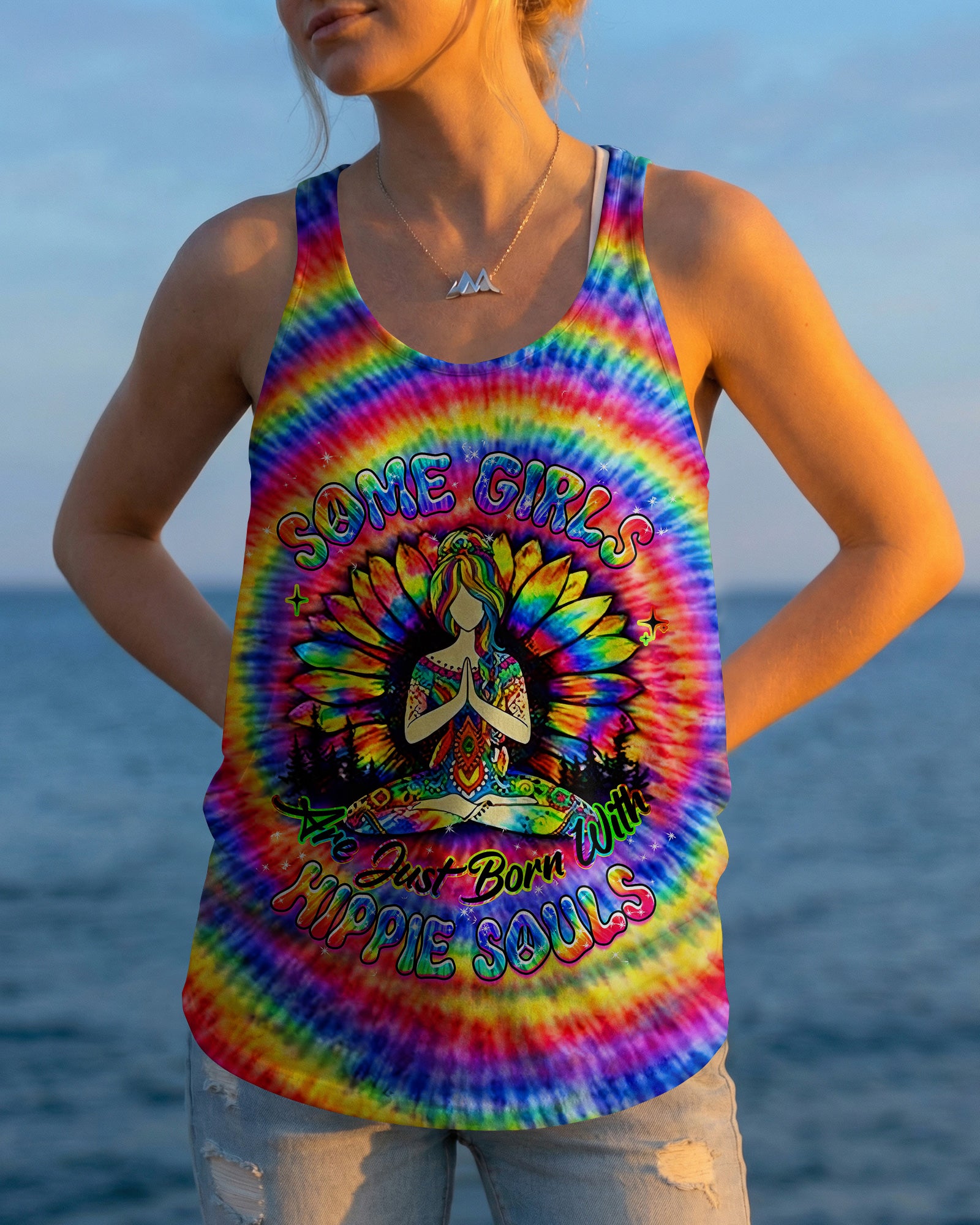 SOME GIRLS ARE JUST BORN WITH HIPPIE SOULS ALL OVER PRINT - YHHG2602261