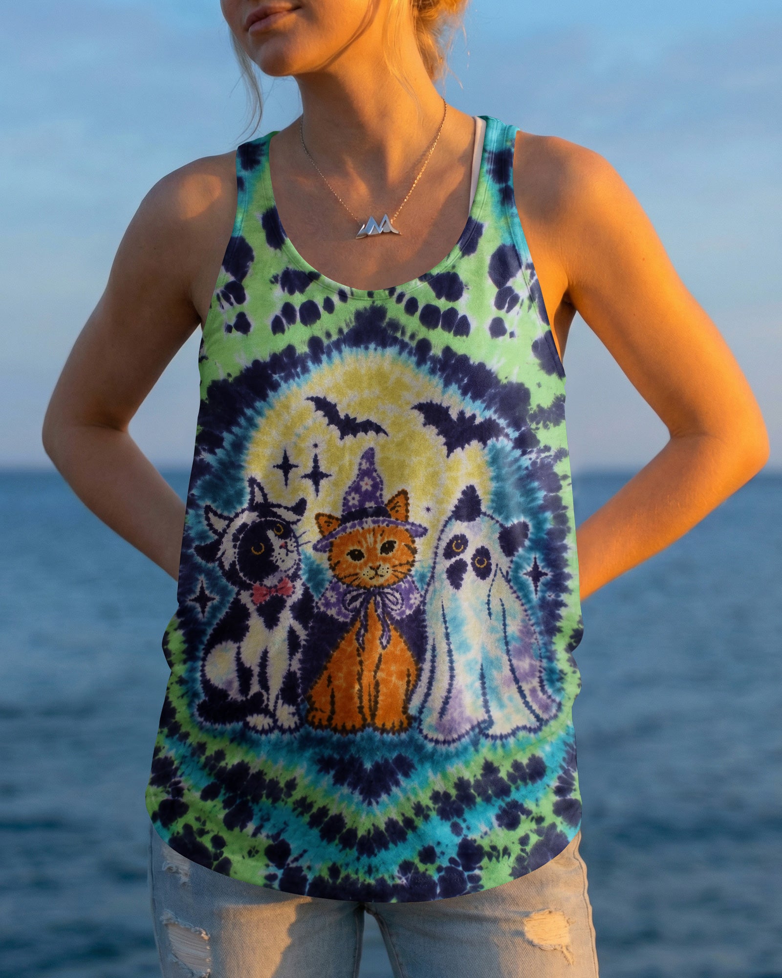 WITCHY KITTY GHOST FRIENDS ALL OVER PRINT – RI0508263