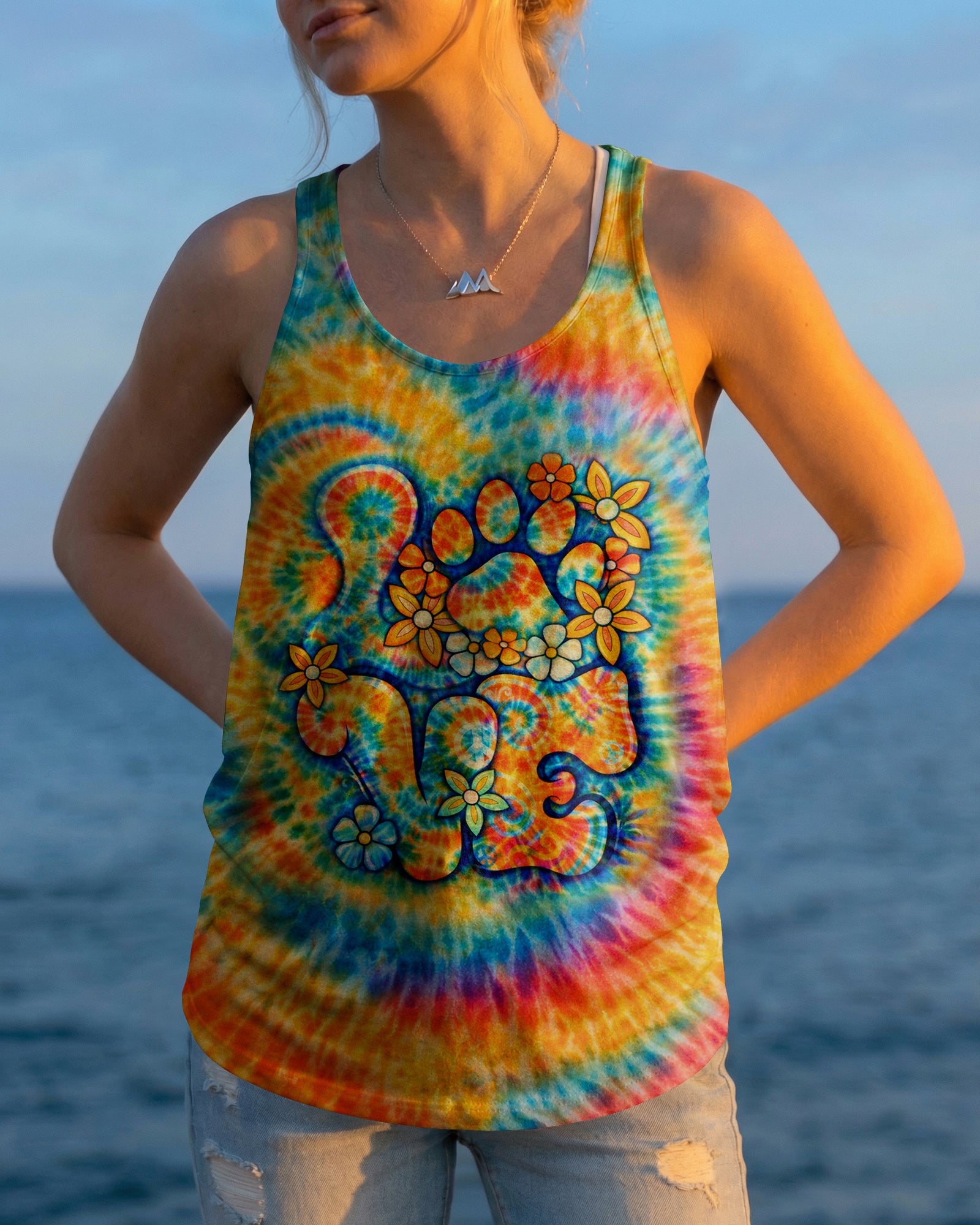 LOVE PAW PRINT SWIRL ALL OVER PRINT - TLHN2503252