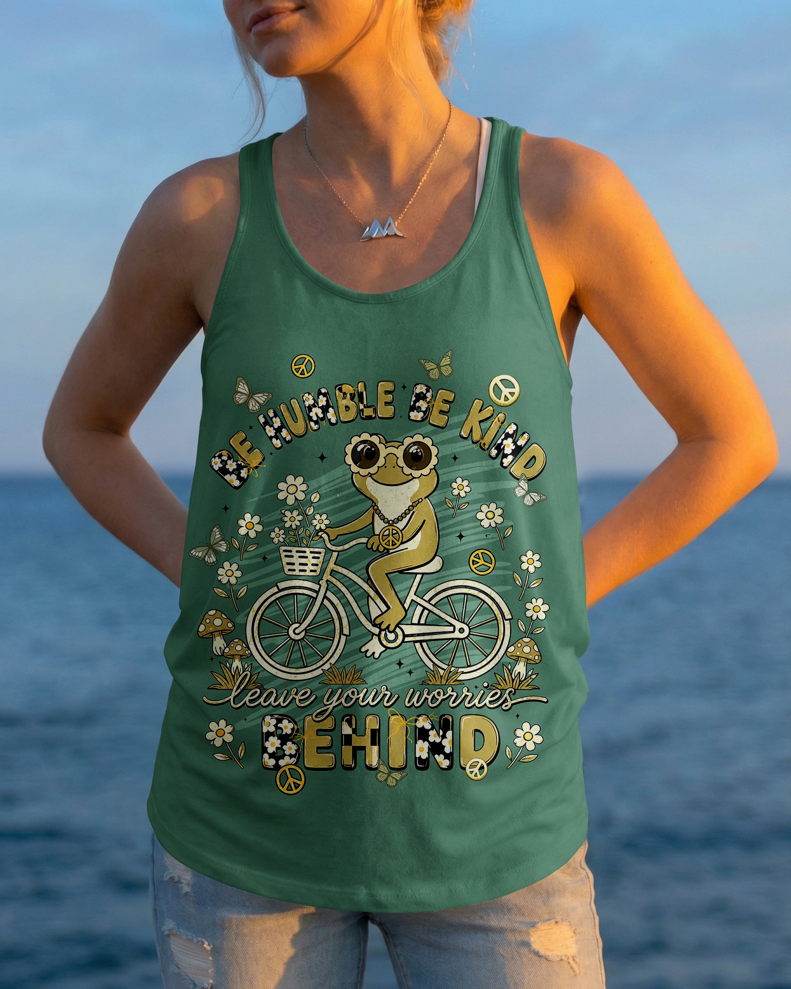 BE HUMBLE BE KIND FROG ALL OVER PRINT - TLNT1307263