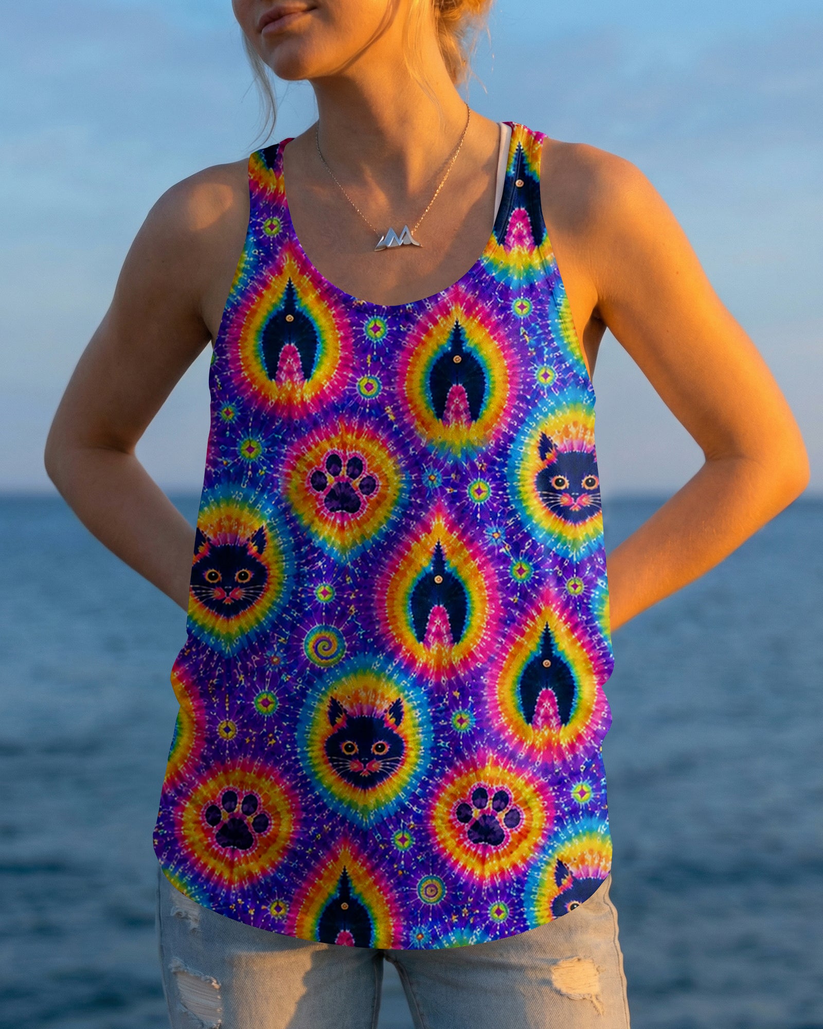 FUNNY CAT PAW PRINT ALL OVER PRINT - TLHN0907261