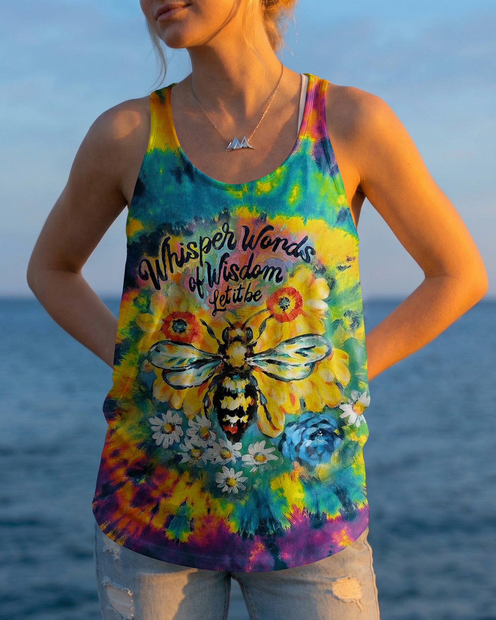 SUNFLOWER BEE WISDOM ALL OVER PRINT - RI2703261