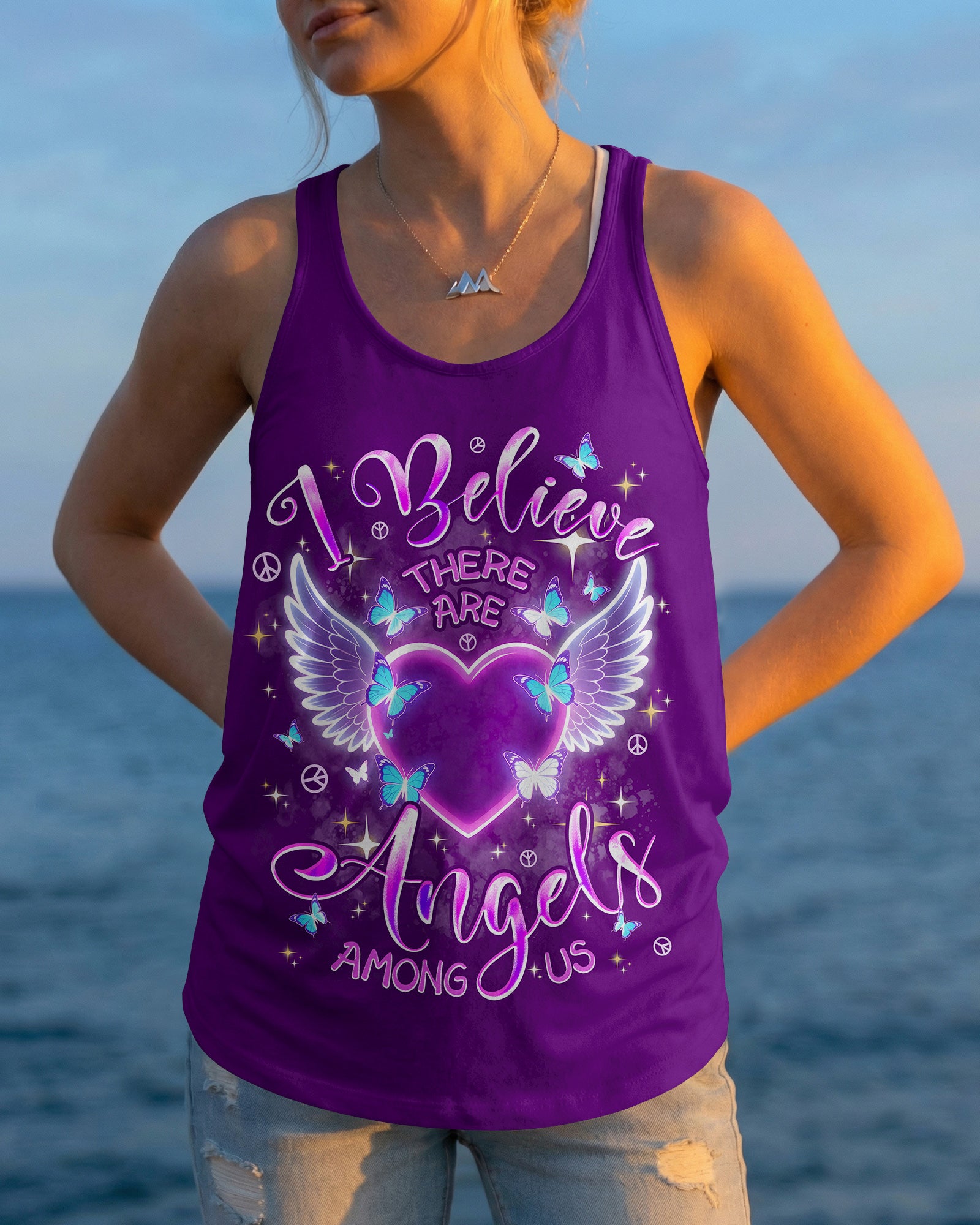 I BELIEVE THERE ARE ANGELS AMONG US ALL OVER PRINT - TYPQ1103261