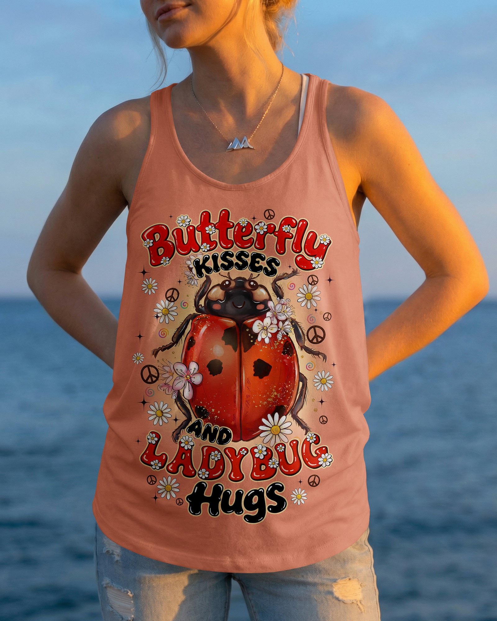 BUTTERFLY KISSES AND LADYBUG HUGS ALL OVER PRINT - TYQY0705262