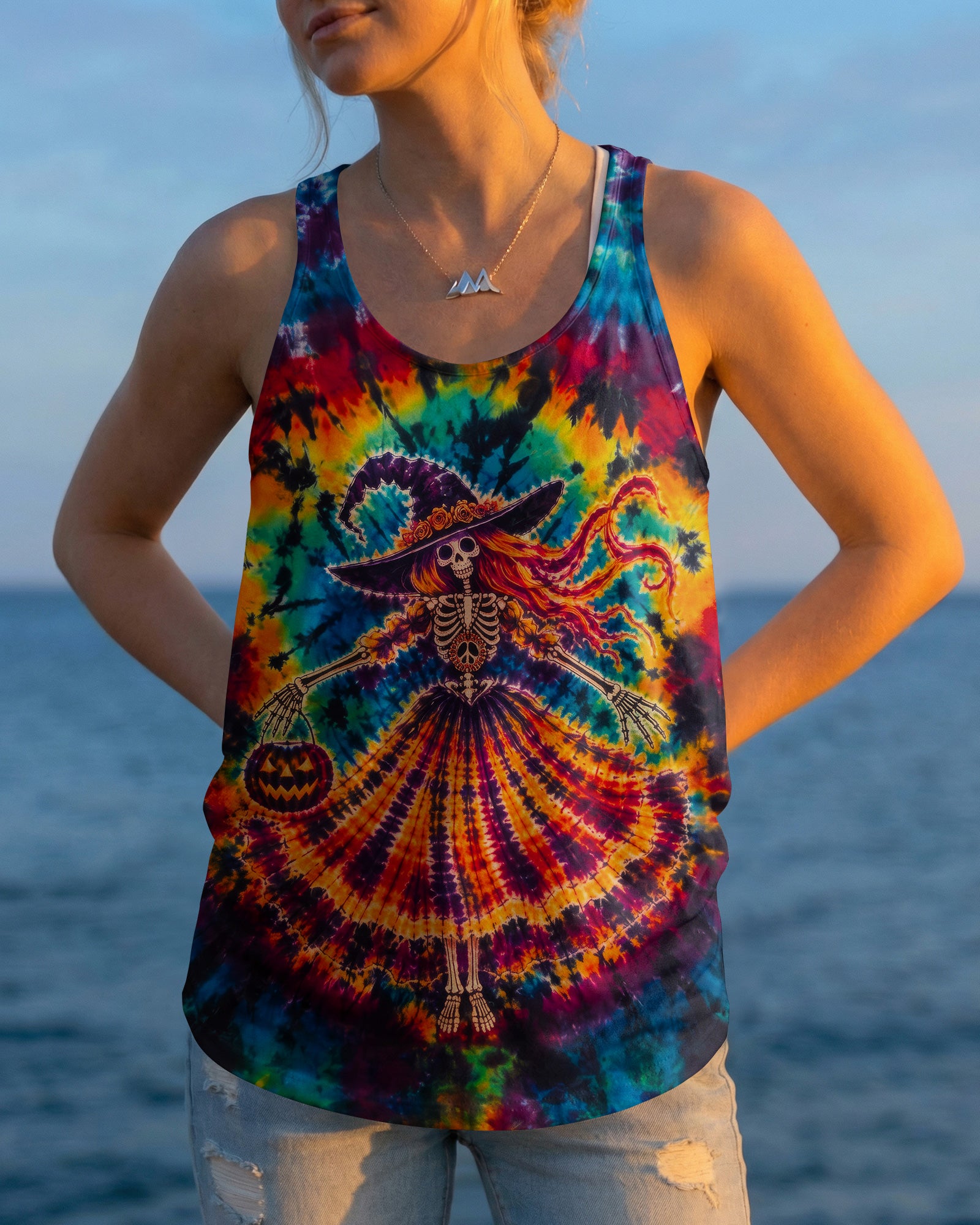HIPPIE HARVEST SKELETON LADY ALL OVER PRINT – RI3107261