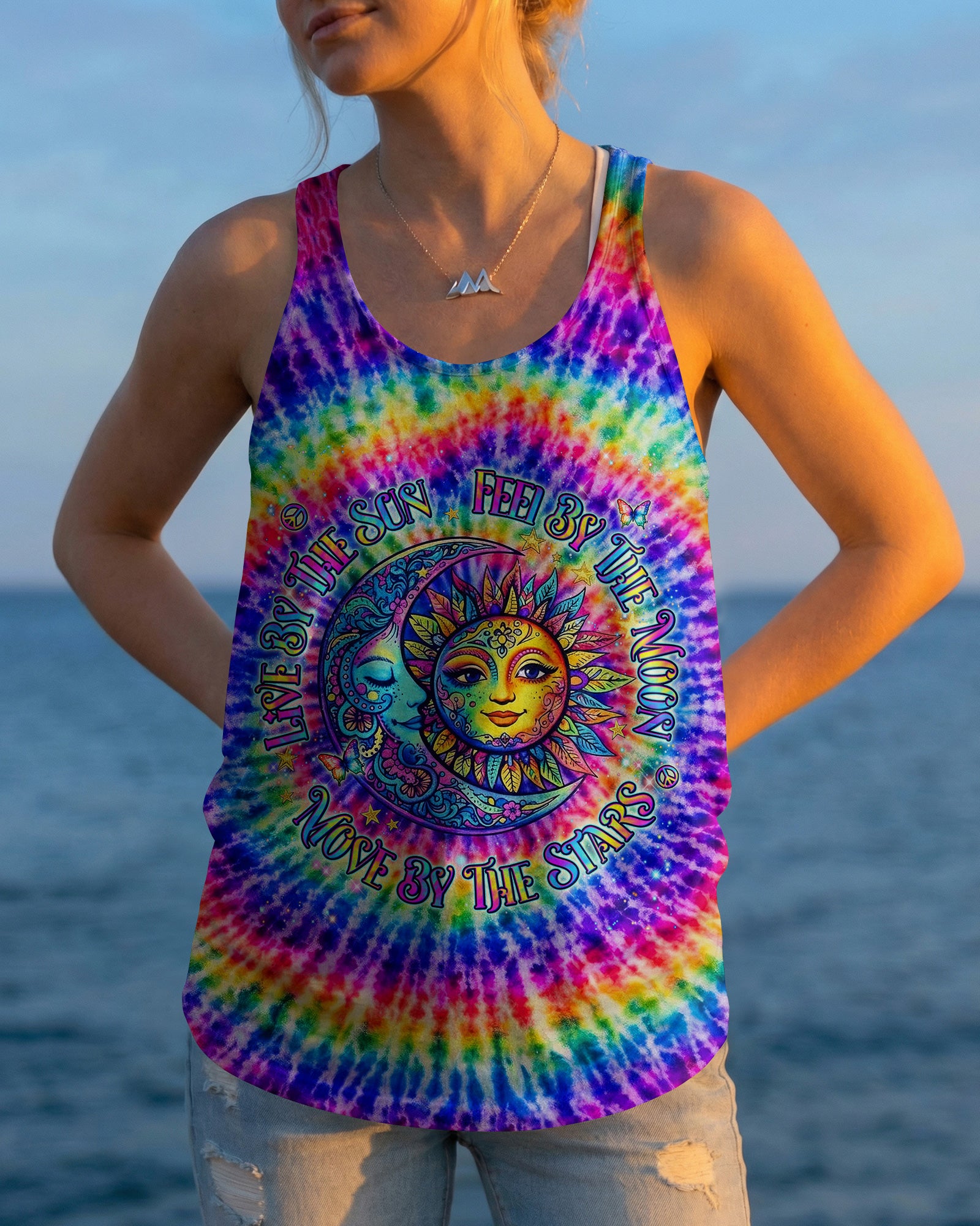 LIVE BY THE SUN RADIANT SWIRL ALL OVER PRINT - YHLN2602262