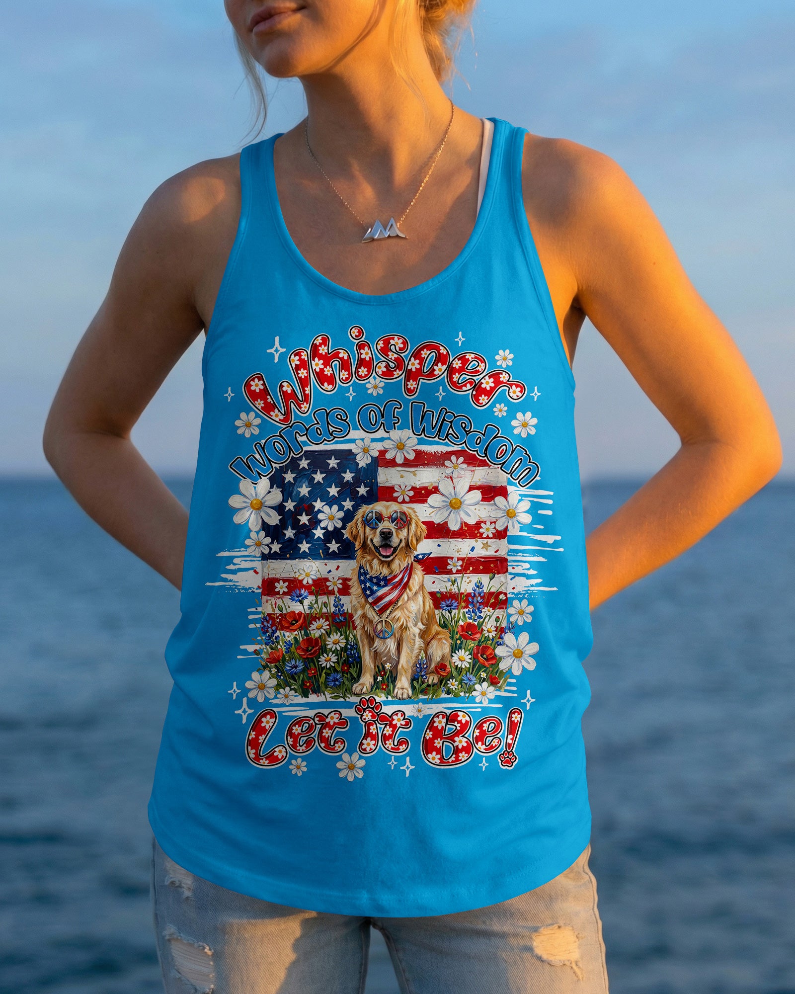 WHISPER WORDS OF WISDOM LET IT BE GOLDEN RETRIEVER DOG ALL OVER PRINT - TY2304262