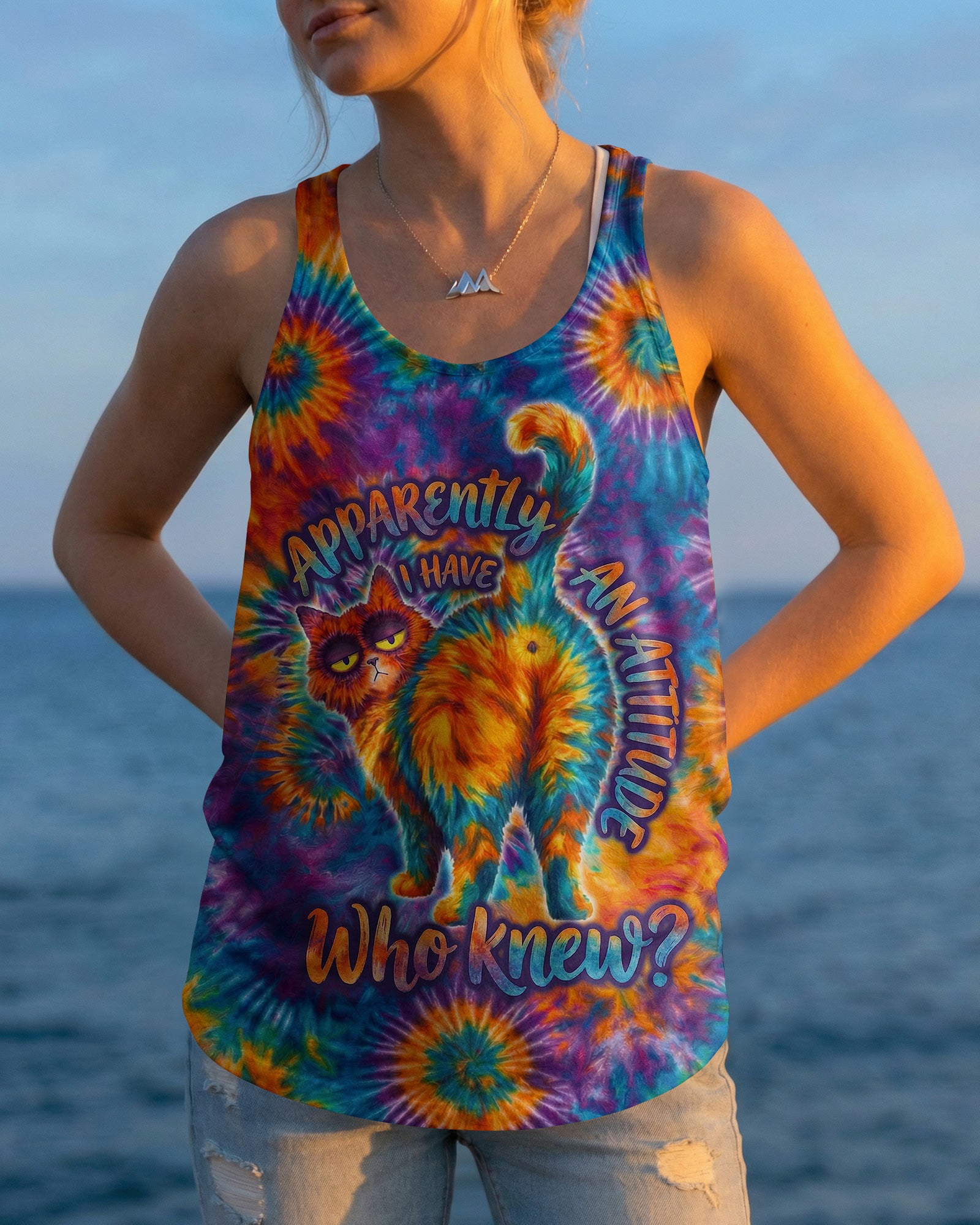APPARENTLY I HAVE AN ATTITUDE WHO KNEW CAT ALL OVER PRINT - TM2803261