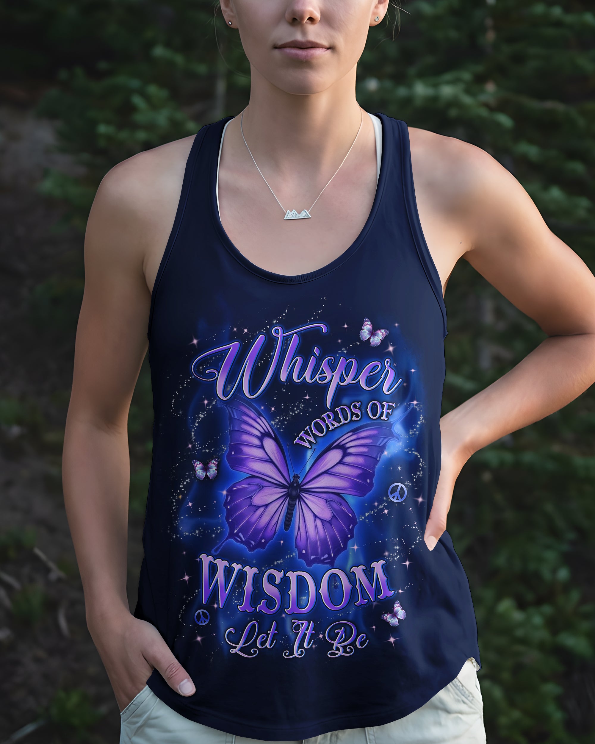 WHISPER WORDS OF WISDOM LET IT BE BUTTERFLY ALL OVER PRINT - TYLN0303263