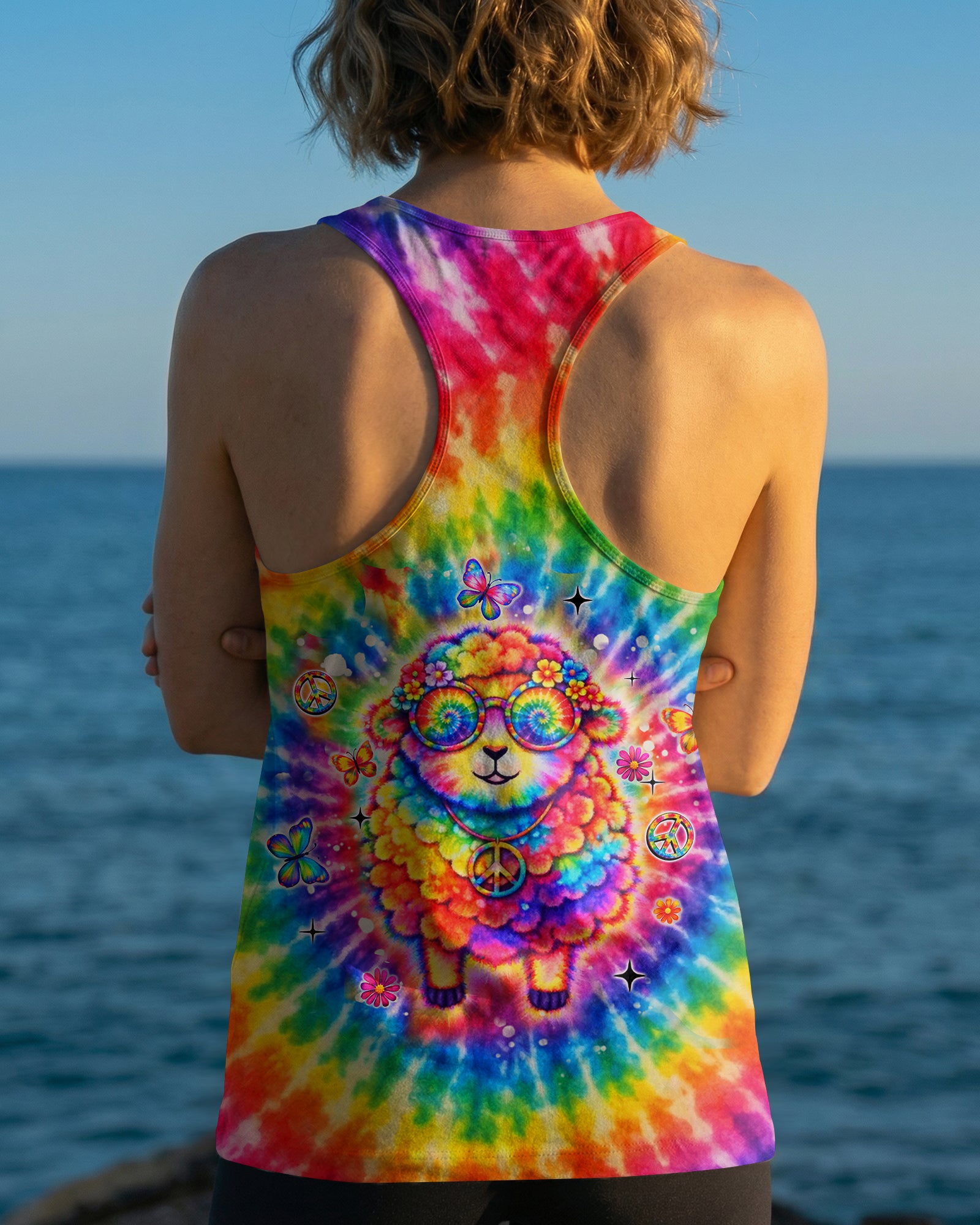 I'M NOT THE BLACK SHEEP COLORFUL SWIRL ALL OVER PRINT  - TLHN2703263