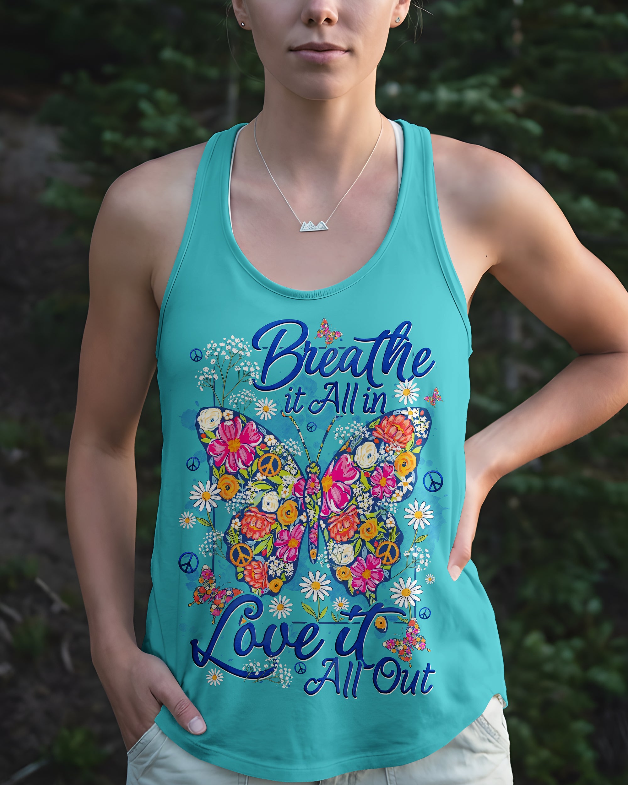 BREATHE IT ALL IN BUTTERFLY ALL OVER PRINT - TYQY1906261