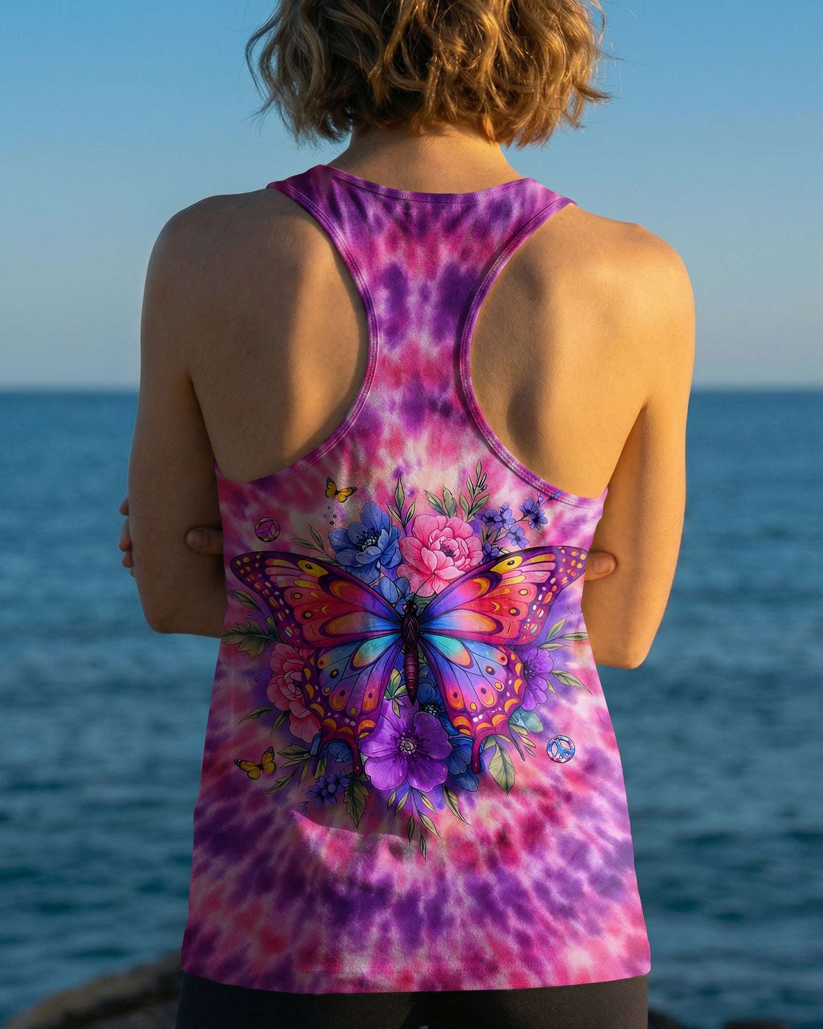 STRONGER THAN THE STORM BUTTERFLY SWIRL ALL OVER PRINT  - TLHG3003261