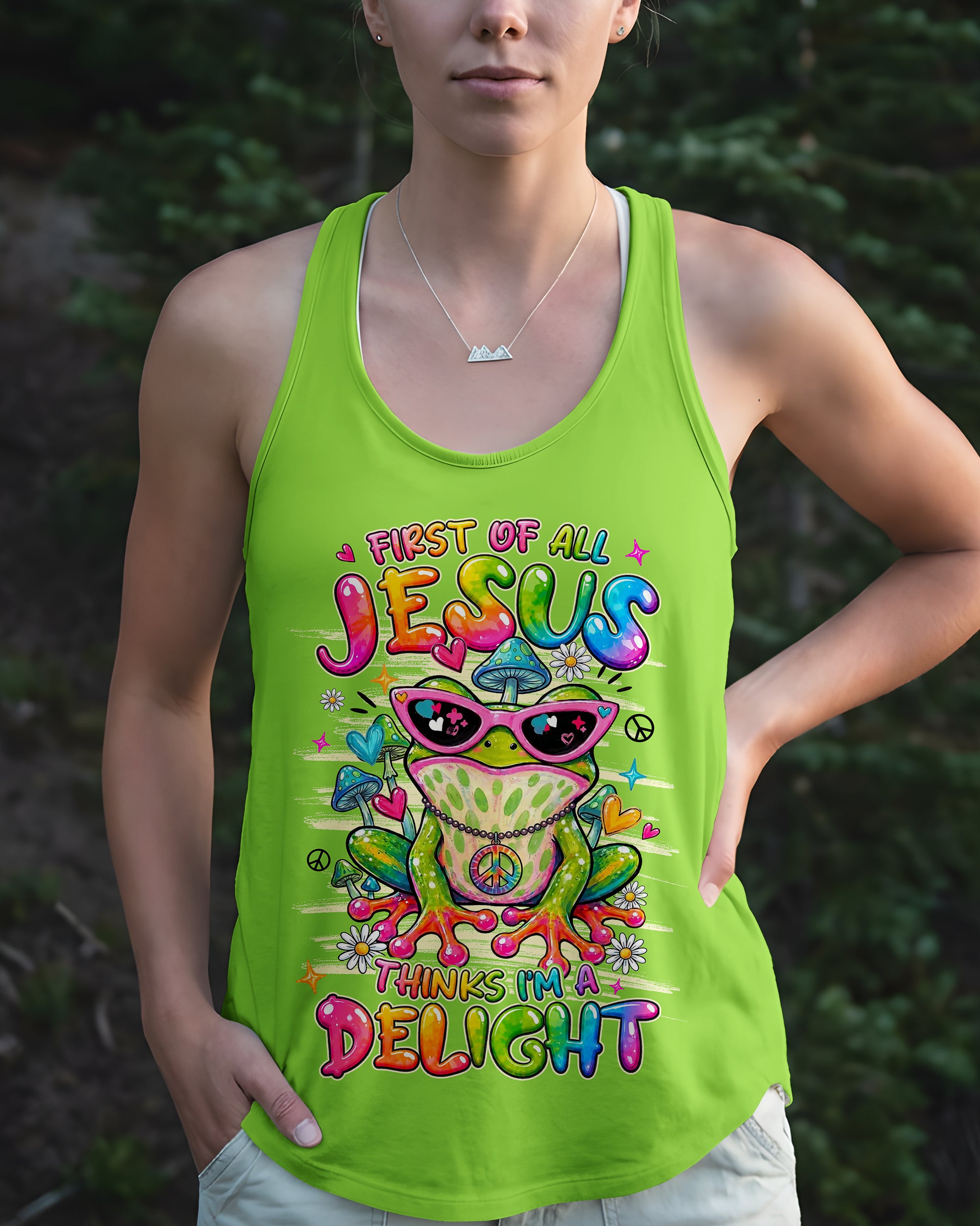 JESUS THINKS I'M A DELIGHT FROG ALL OVER PRINT - TYLN1407261
