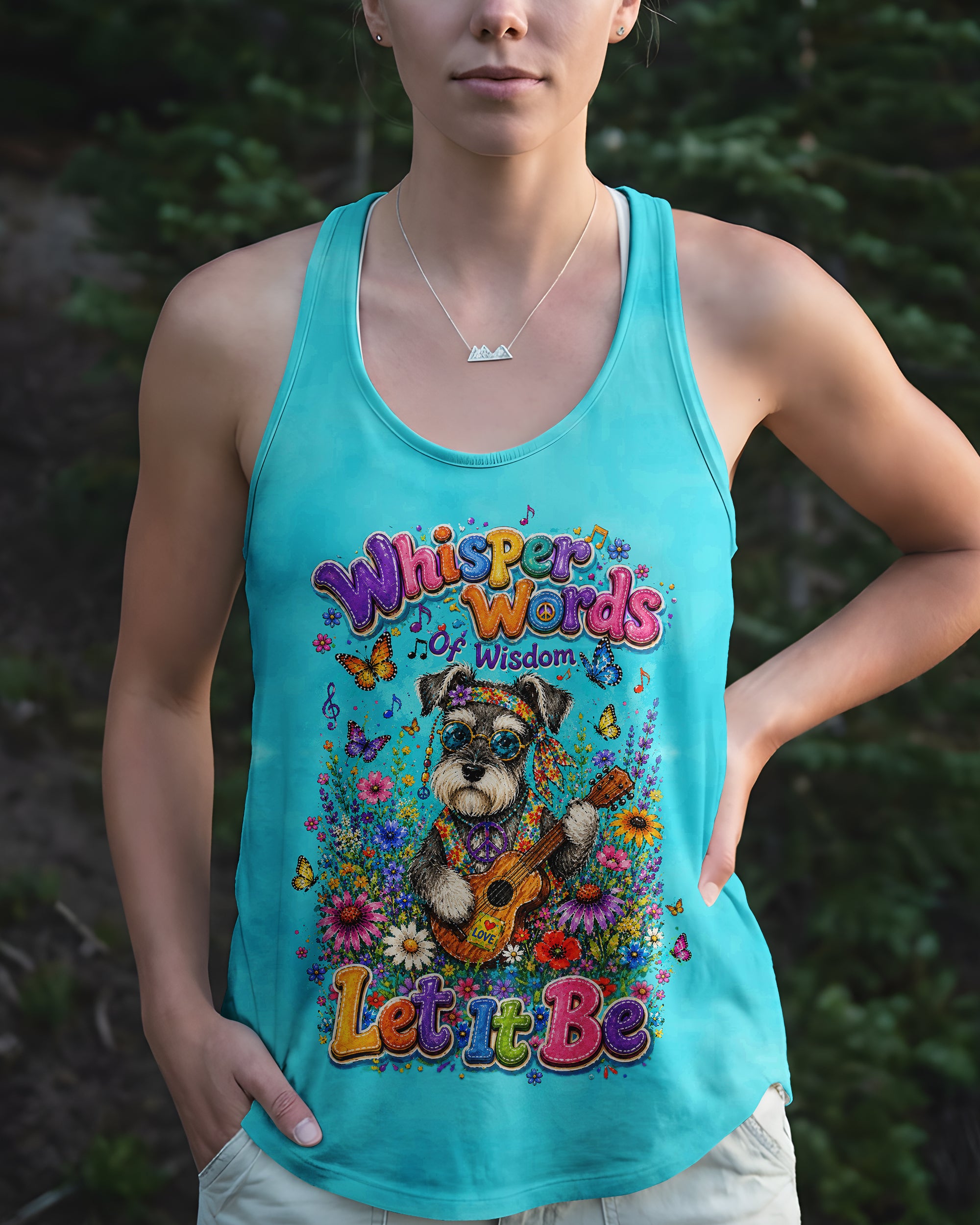 WHISPER WORDS OF WISDOM LET IT BE SCHNAUZER DOG ALL OVER PRINT  - TLTW1405263