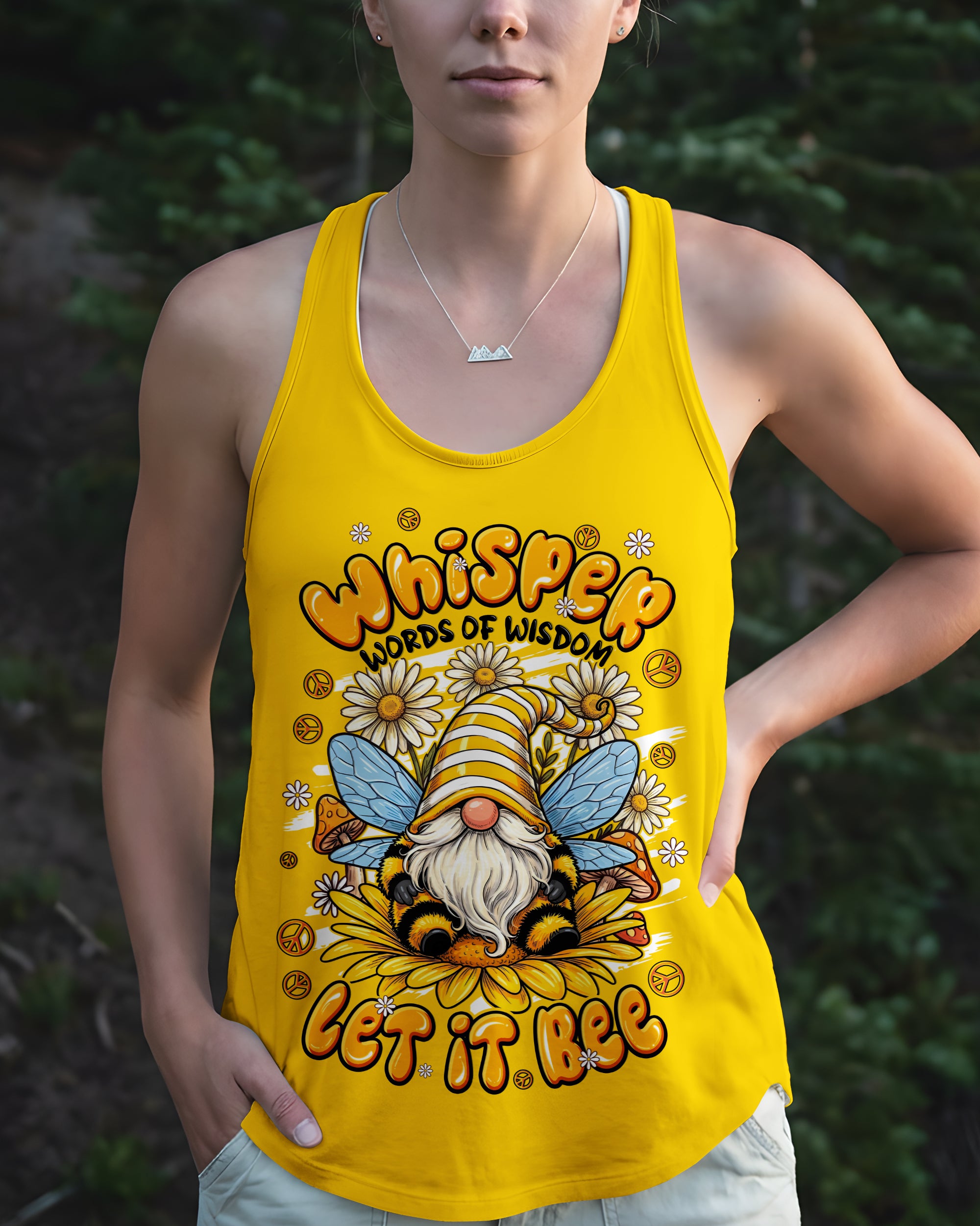 WHISPER WORDS OF WISDOM LET IT BEE GNOME ALL OVER PRINT - TYPQ1407261