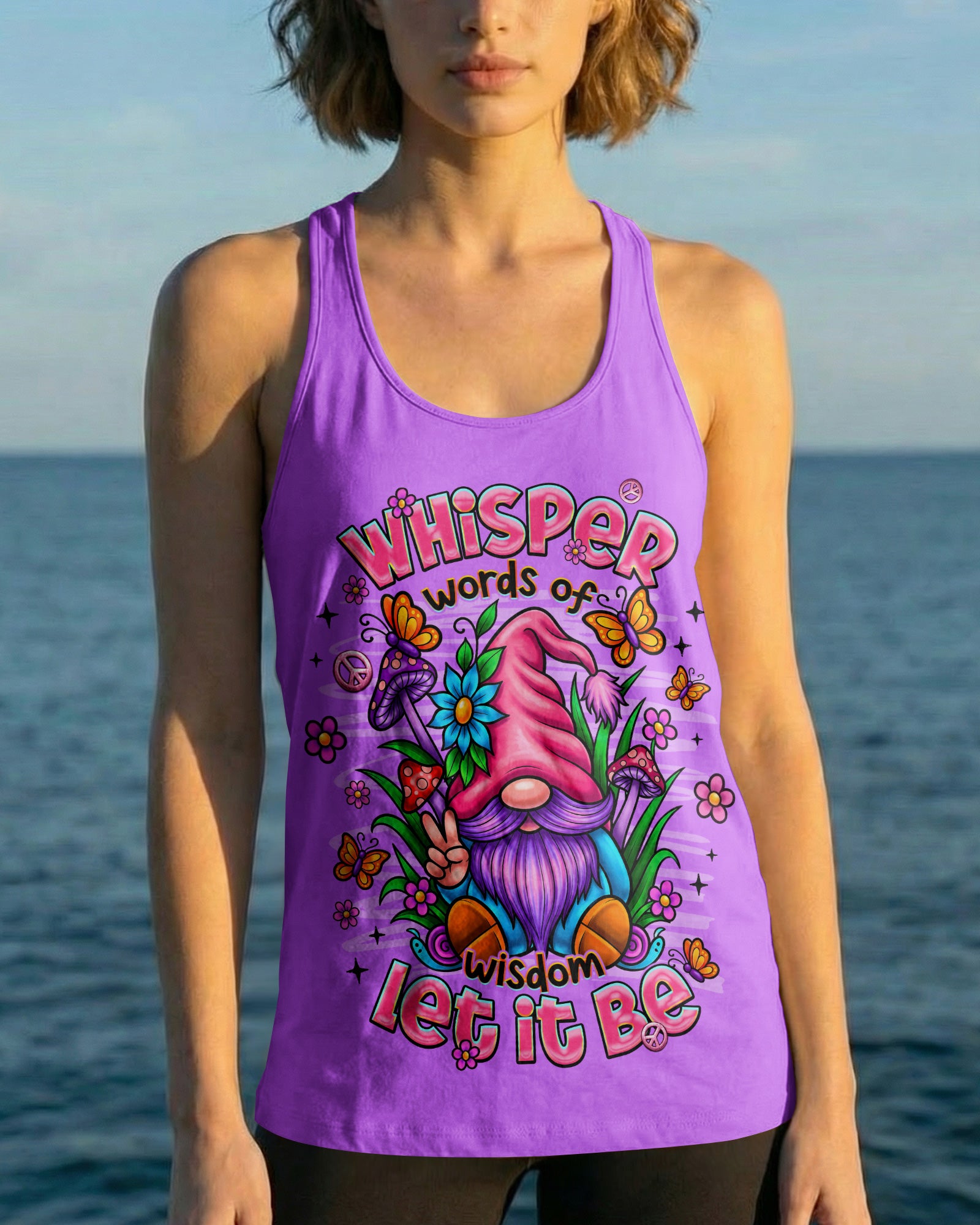 WHISPER WORDS OF WISDOM LET IT BE GNOME ALL OVER PRINT - TLNT2907261