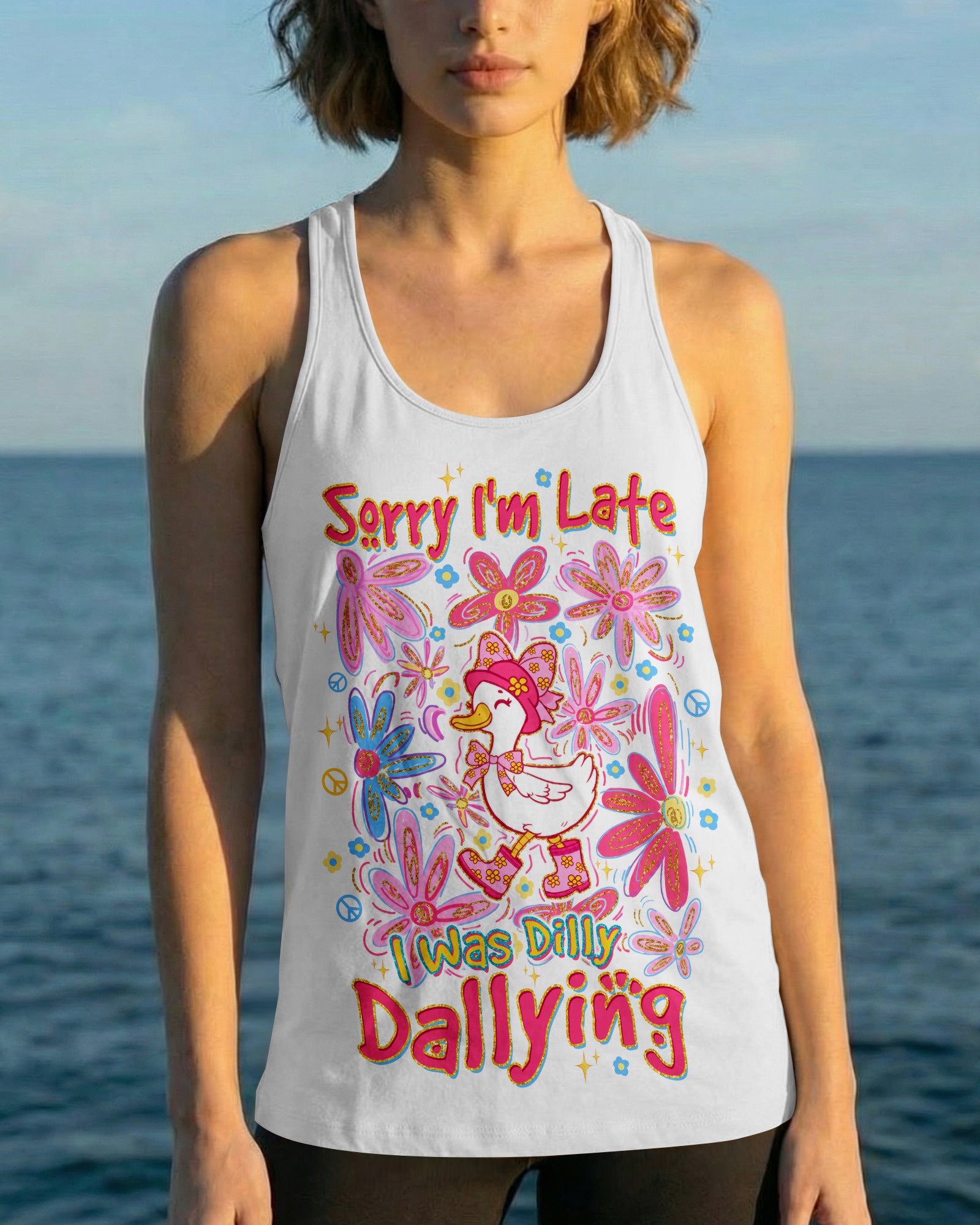 SORRY I'M LATE GOOSE ALL OVER PRINT - TLTW1407264