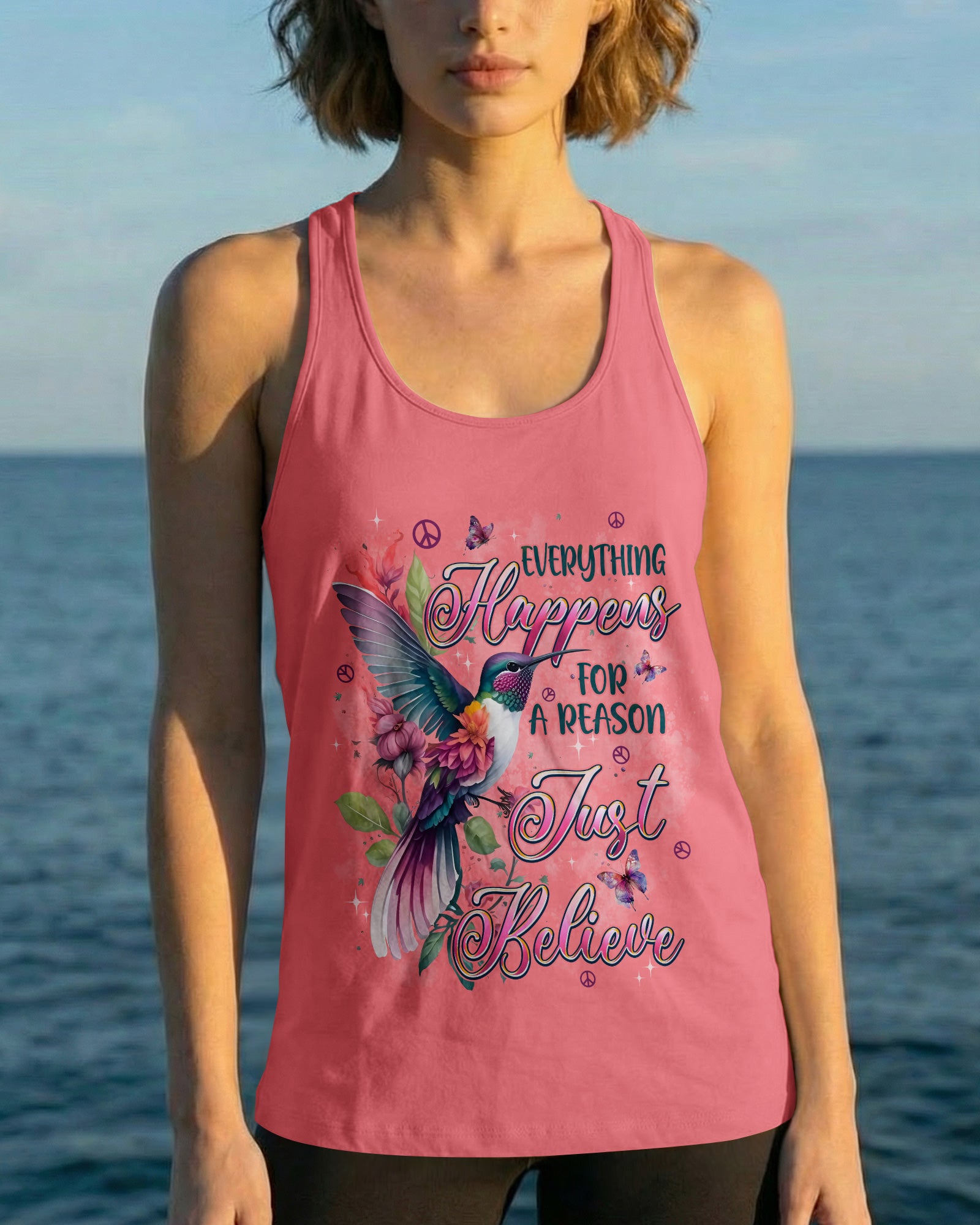 JUST BELIEVE HUMMINGBIRD ALL OVER PRINT - TYPQ0902261