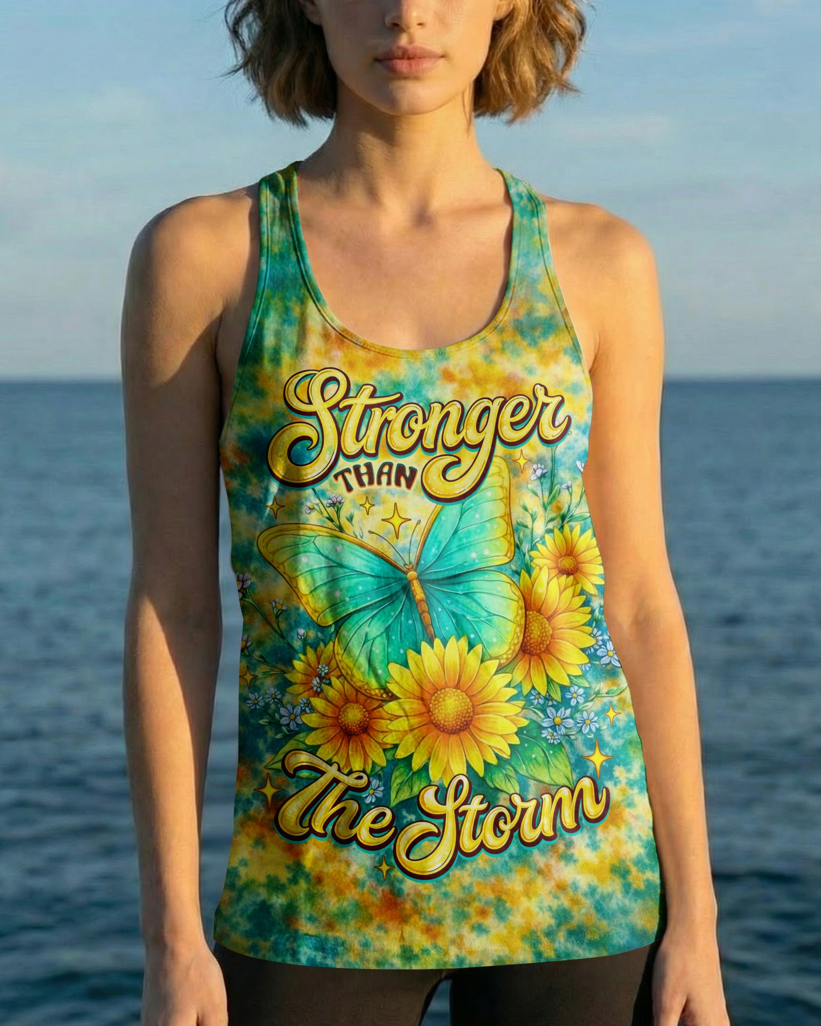 STRONGER THAN THE STORM BUTTERFLY ALL OVER PRINT  - TLNO2803262