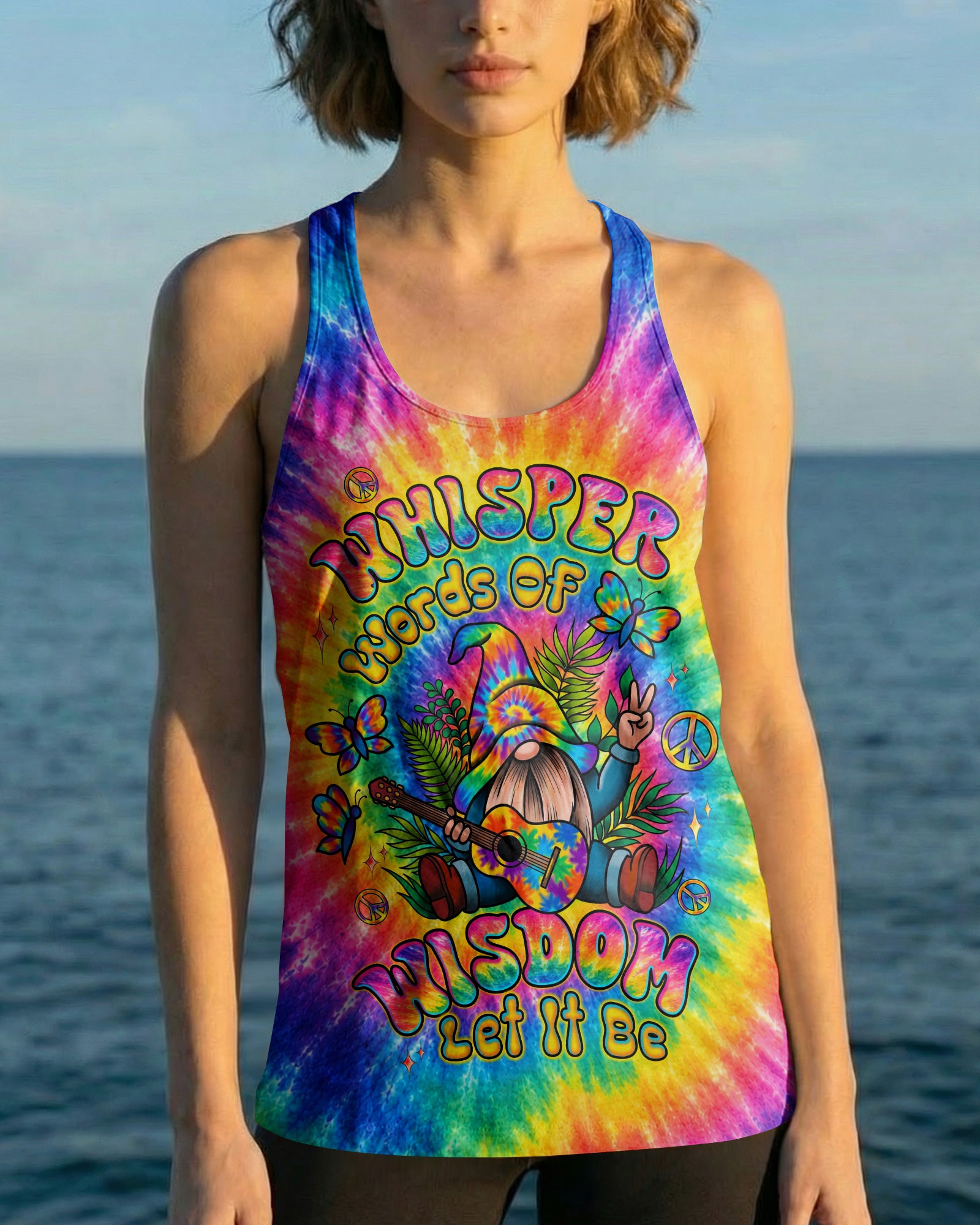 WHISPER WORDS OF WISDOM LET IT BE GNOME ALL OVER PRINT - TLTW0508261
