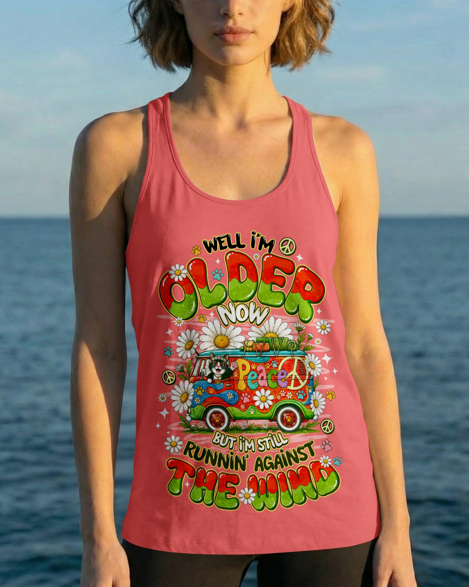 RUNNING AGAINST THE WIND BUS CAT ALL OVER PRINT - TLNO1007262