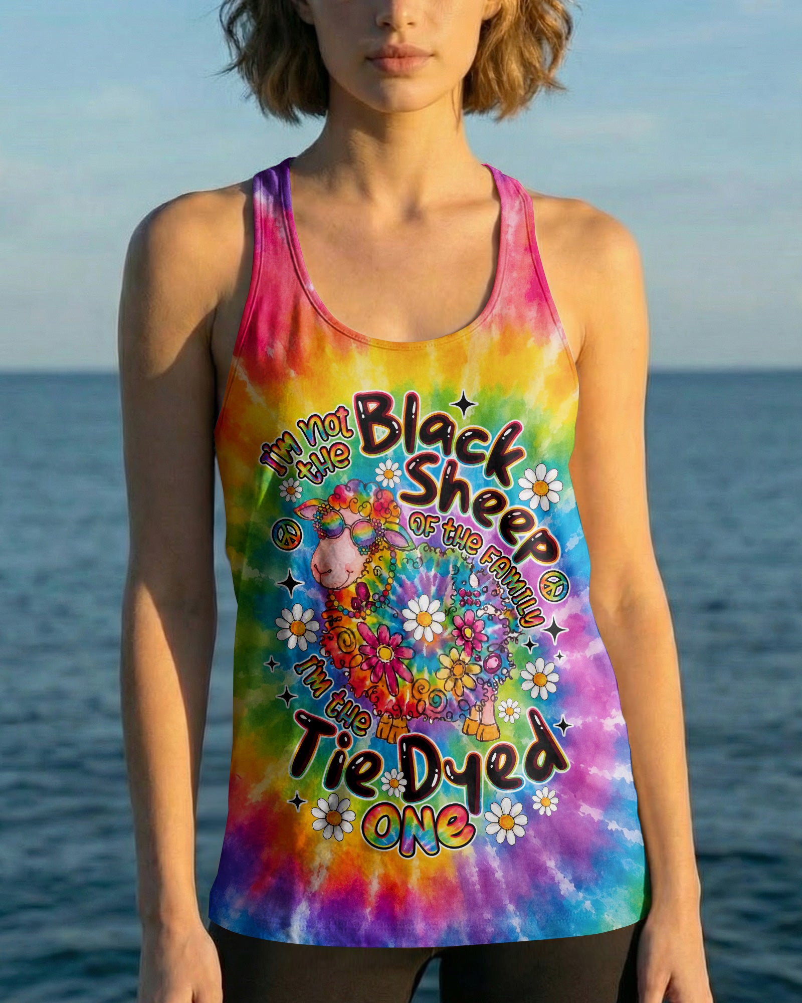 I'M NOT THE BLACK SHEEP TIE DYE ALL OVER PRINT - TLNO2707263