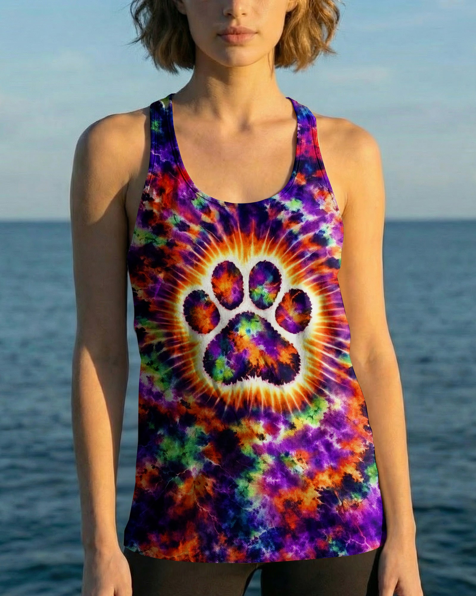 PRISMATIC REBEL PAW ALL OVER PRINT - YHHG2302262
