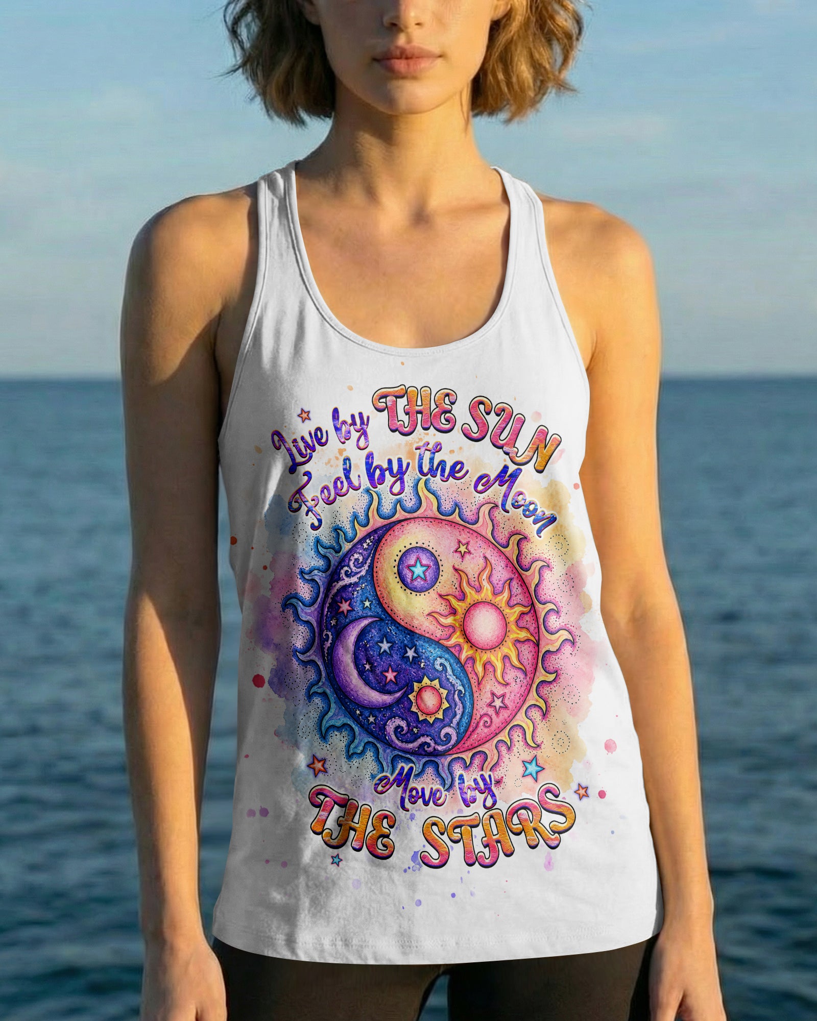 LIVE BY THE SUN FEEL BY THE MOON  ALL OVER PRINT - TLHG2904264