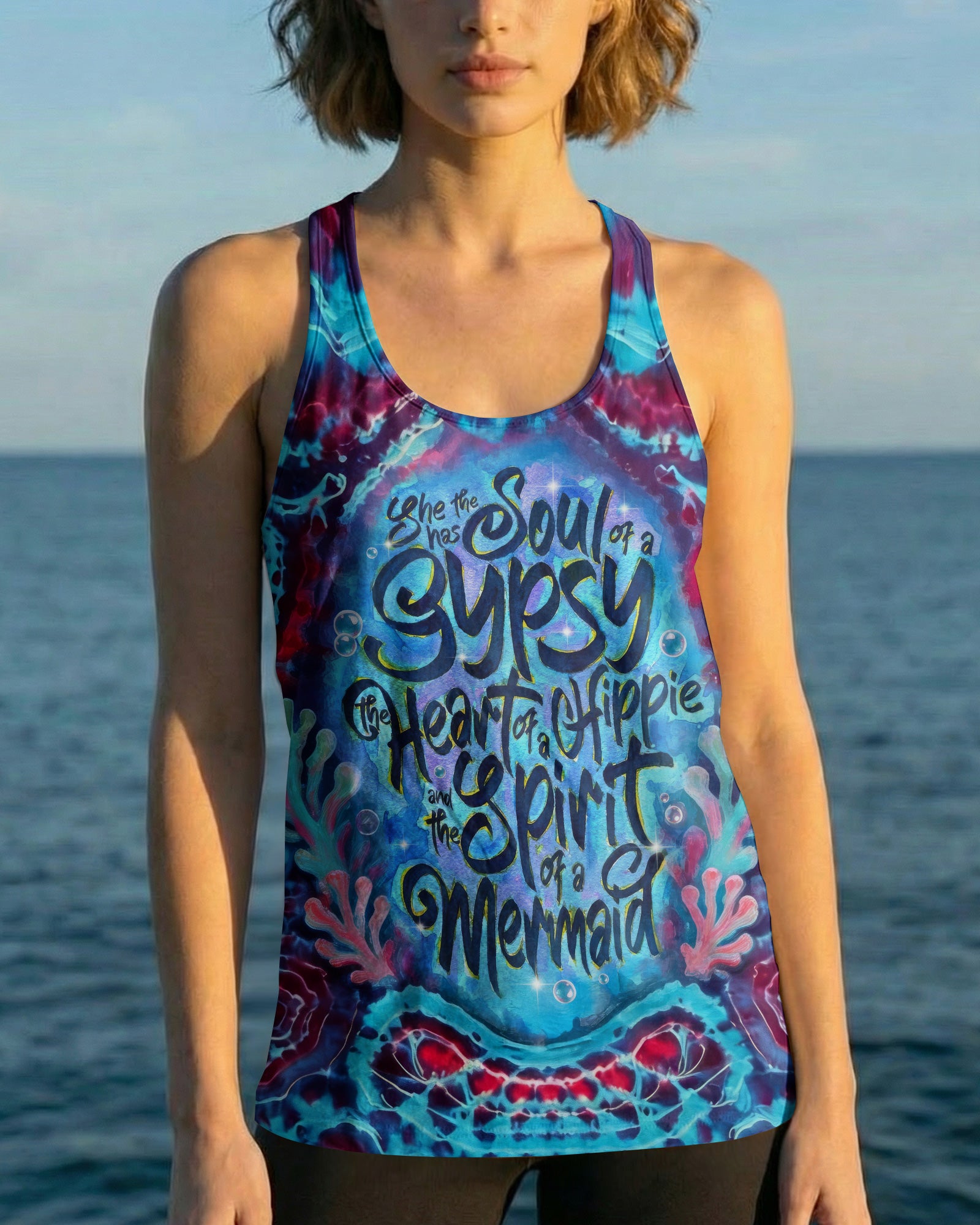 MERMAID SPIRIT FLOW ALL OVER PRINT - KM0604261