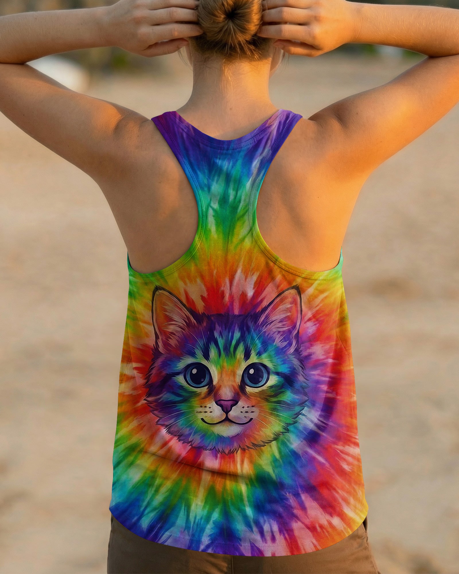 COLORFUL CAT SPIRIT ALL OVER PRINT - TYPQ2602261