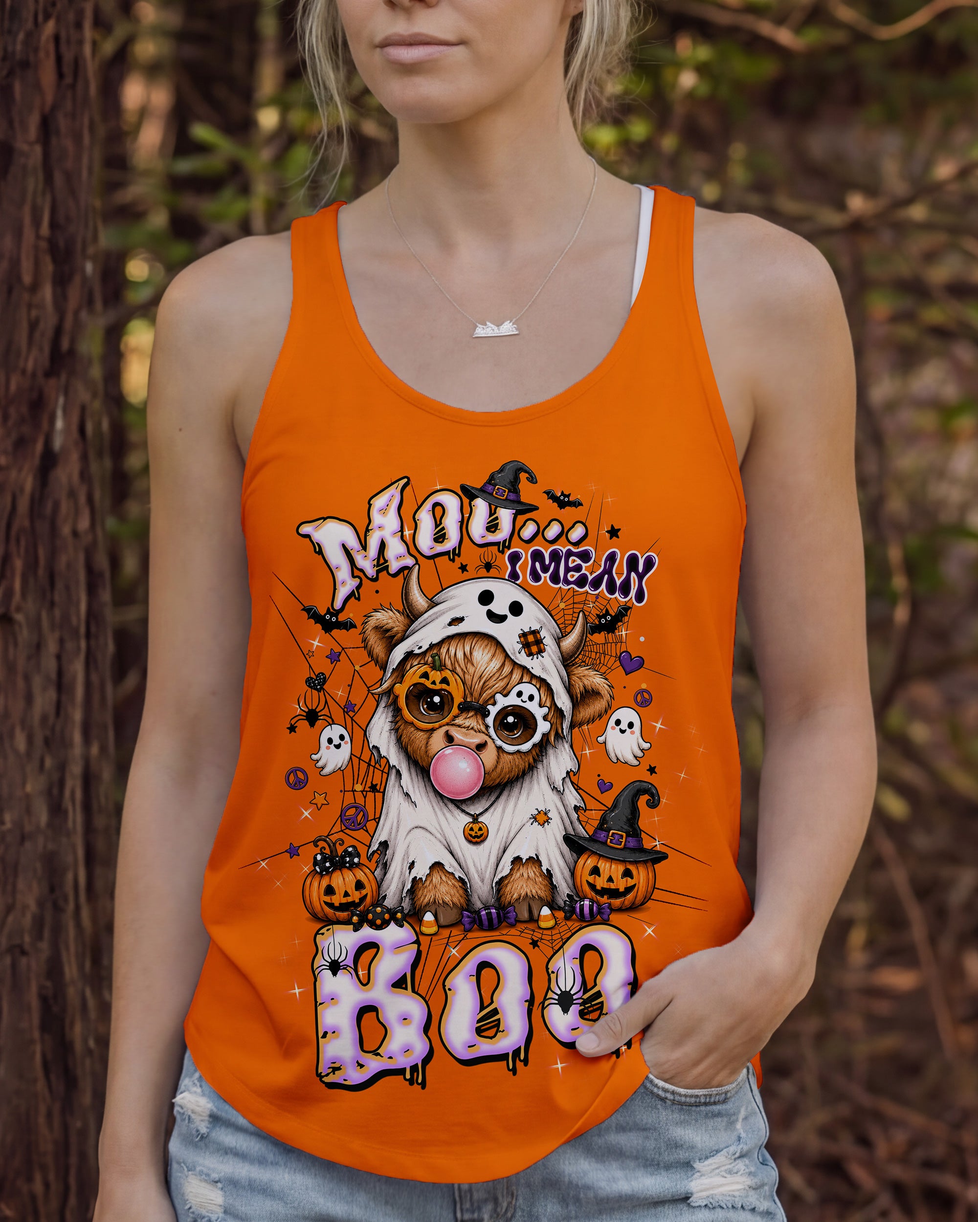 MOO I MEAN BOO HALLOWEEN ALL OVER PRINT - TLTW2007264
