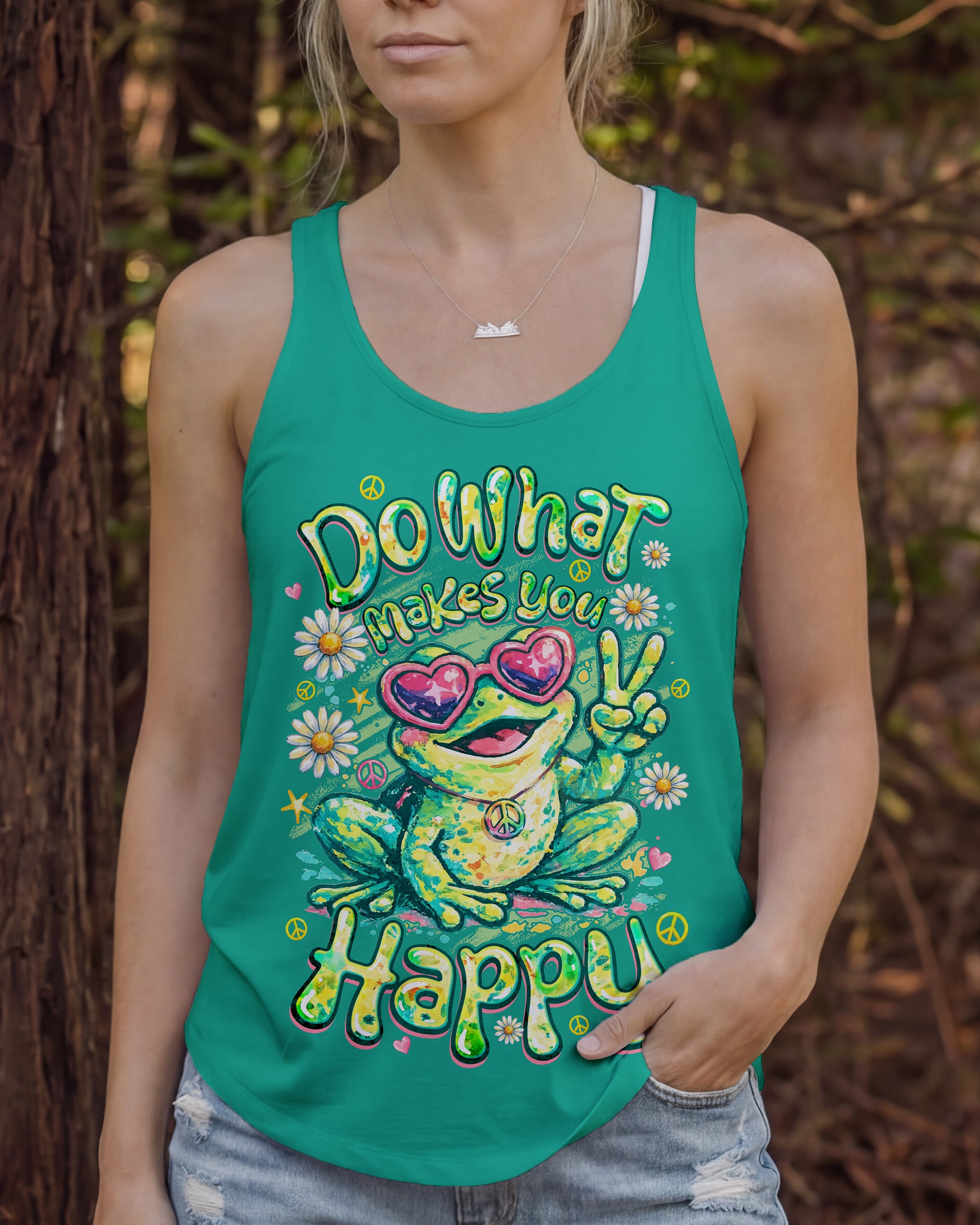DO WHAT MAKES YOU HAPPY FROG ALL OVER PRINT - TYQY1307262
