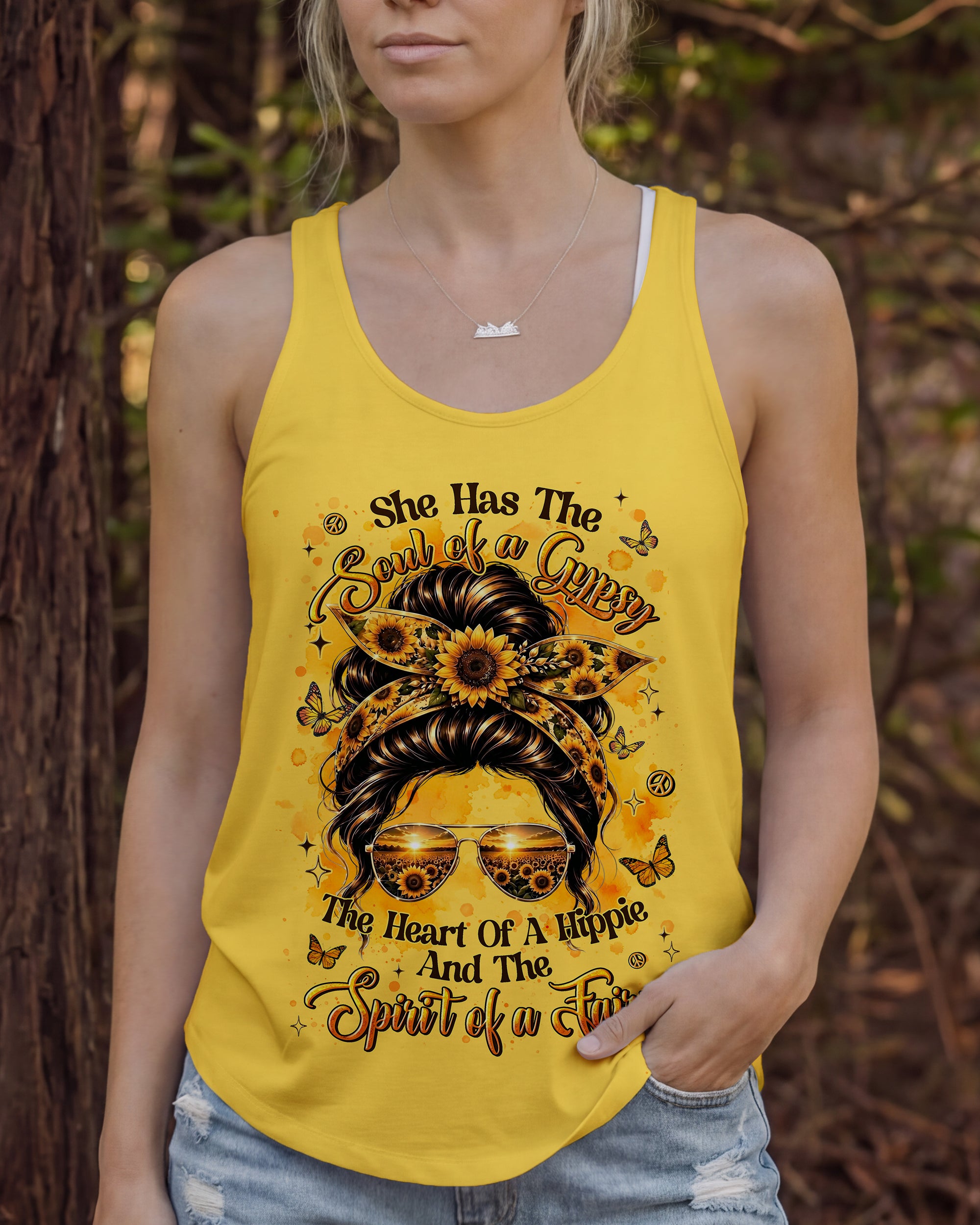 SHE HAS THE SOUL OF A GYPSY MESSY BUN ALL OVER PRINT - TYLN2306263