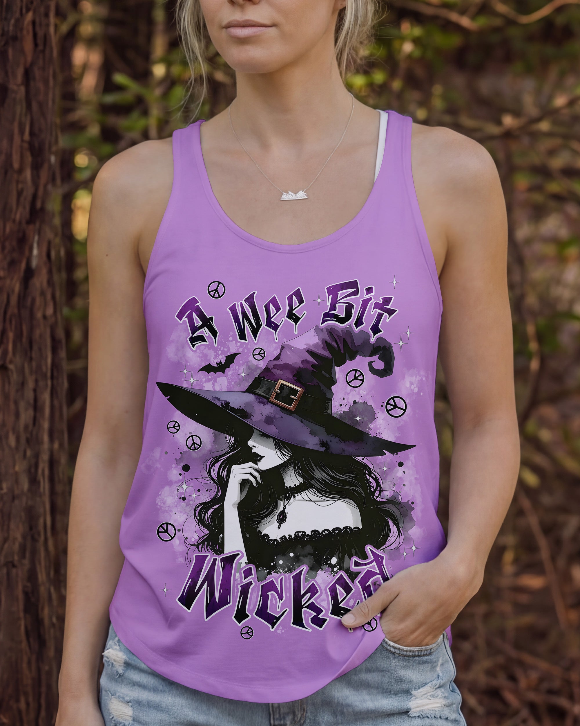 A WEE BIT WICKED HALLOWEEN ALL OVER PRINT - TYPQ2507261