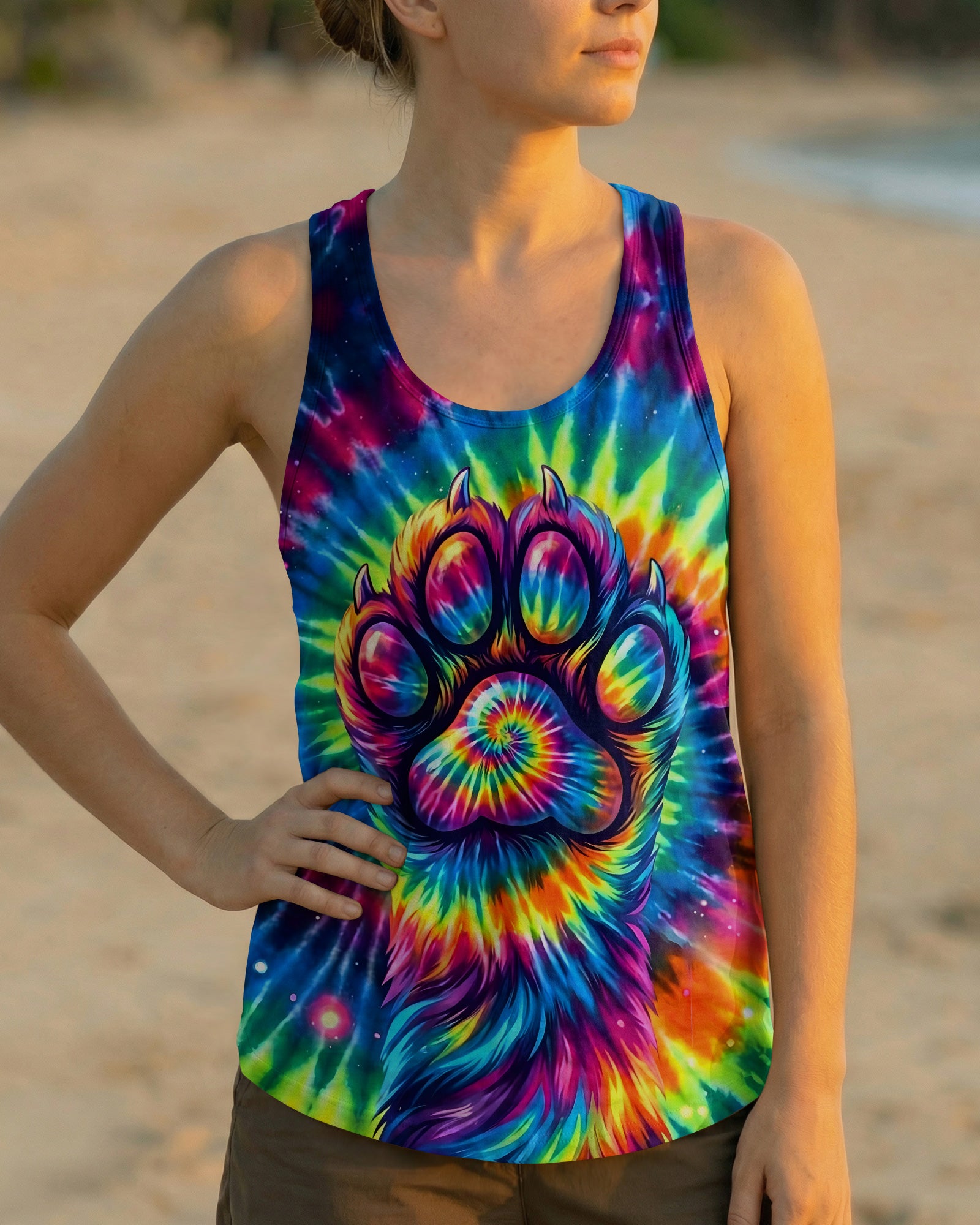 COLORFUL PAW ALL OVER PRINT - TYQY2402262