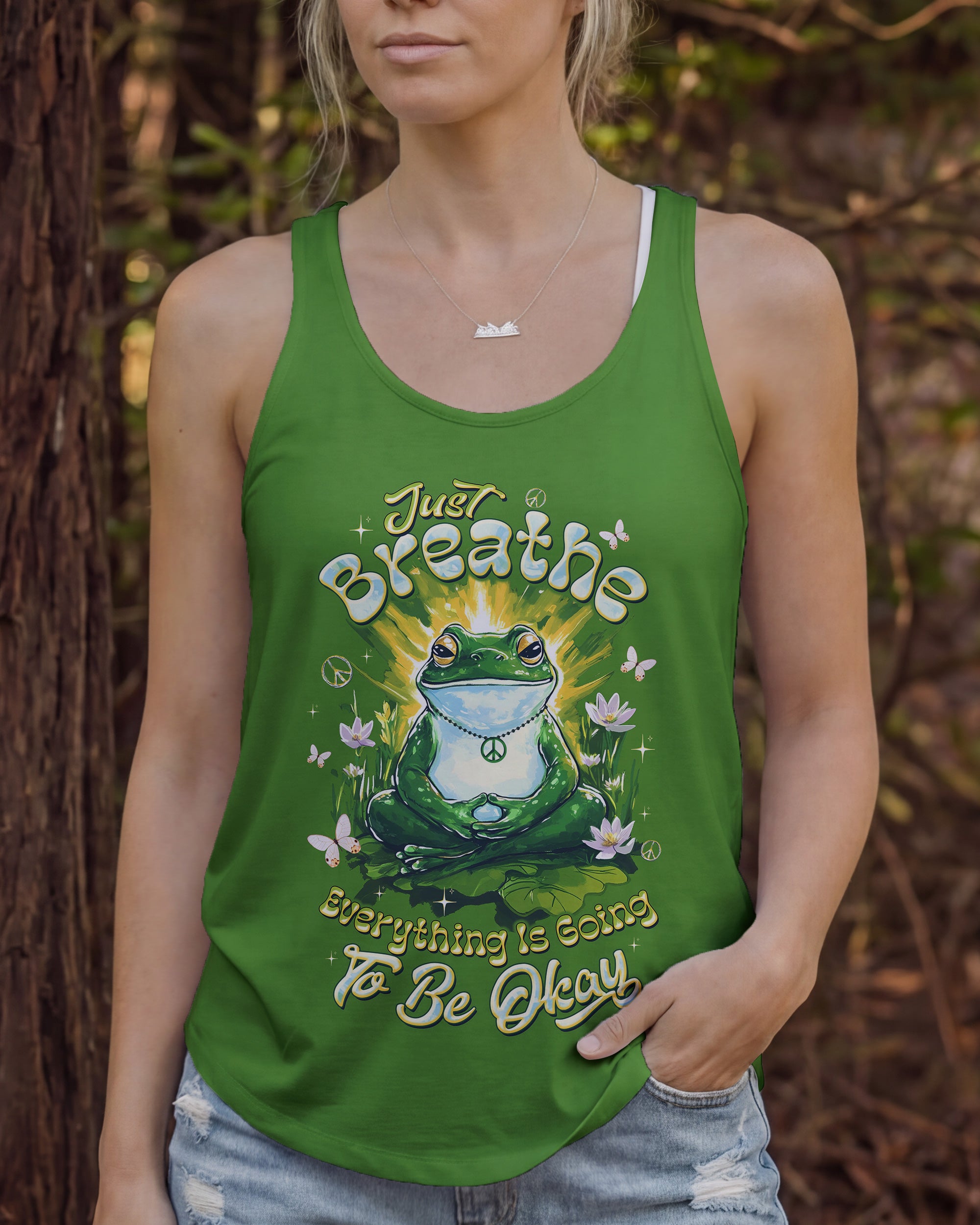 JUST BREATHE FROG  ALL OVER PRINT - TLTW2403261