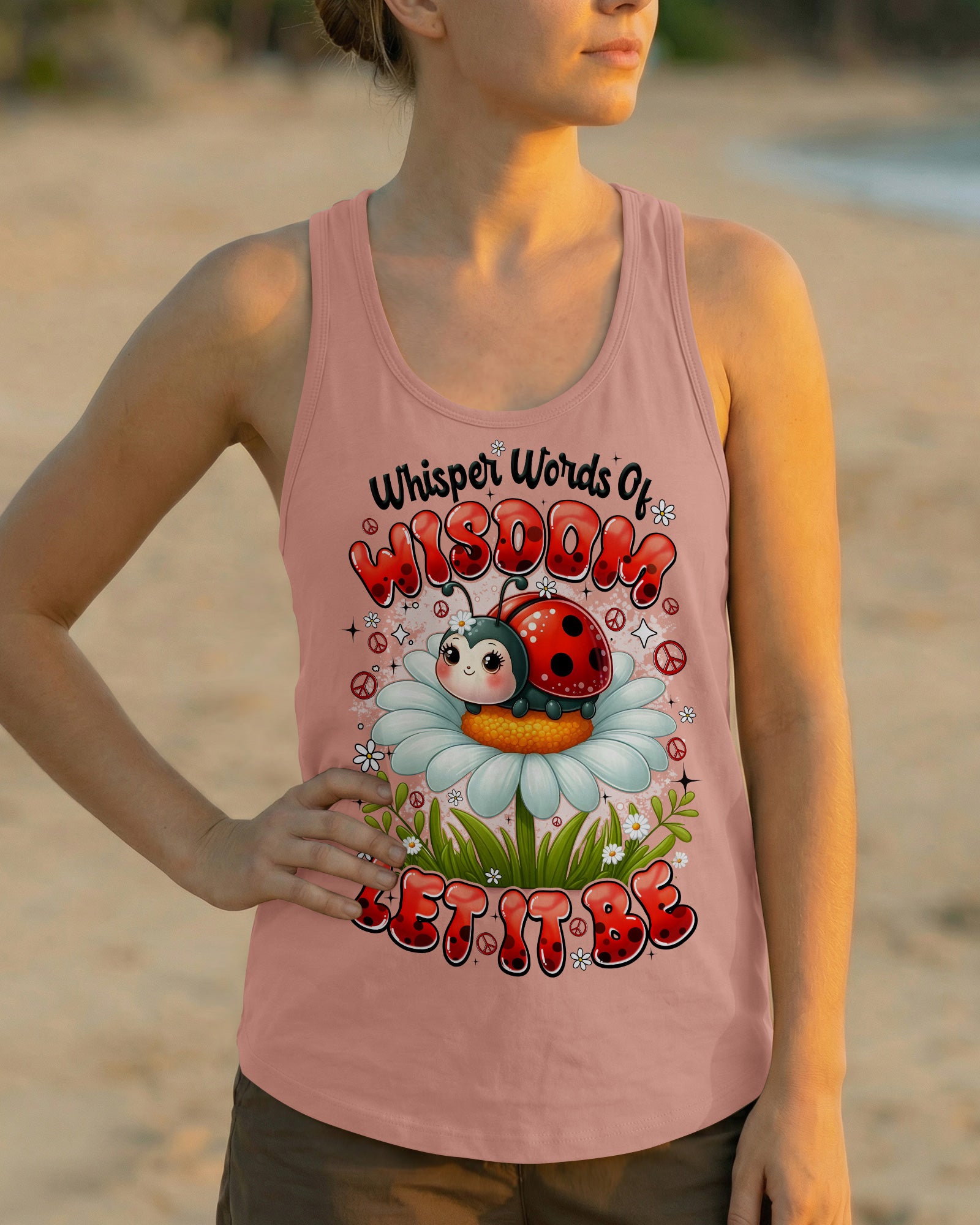 WHISPER WORDS OF WISDOM LET IT BE LADYBUG ALL OVER PRINT - TYQY0203262