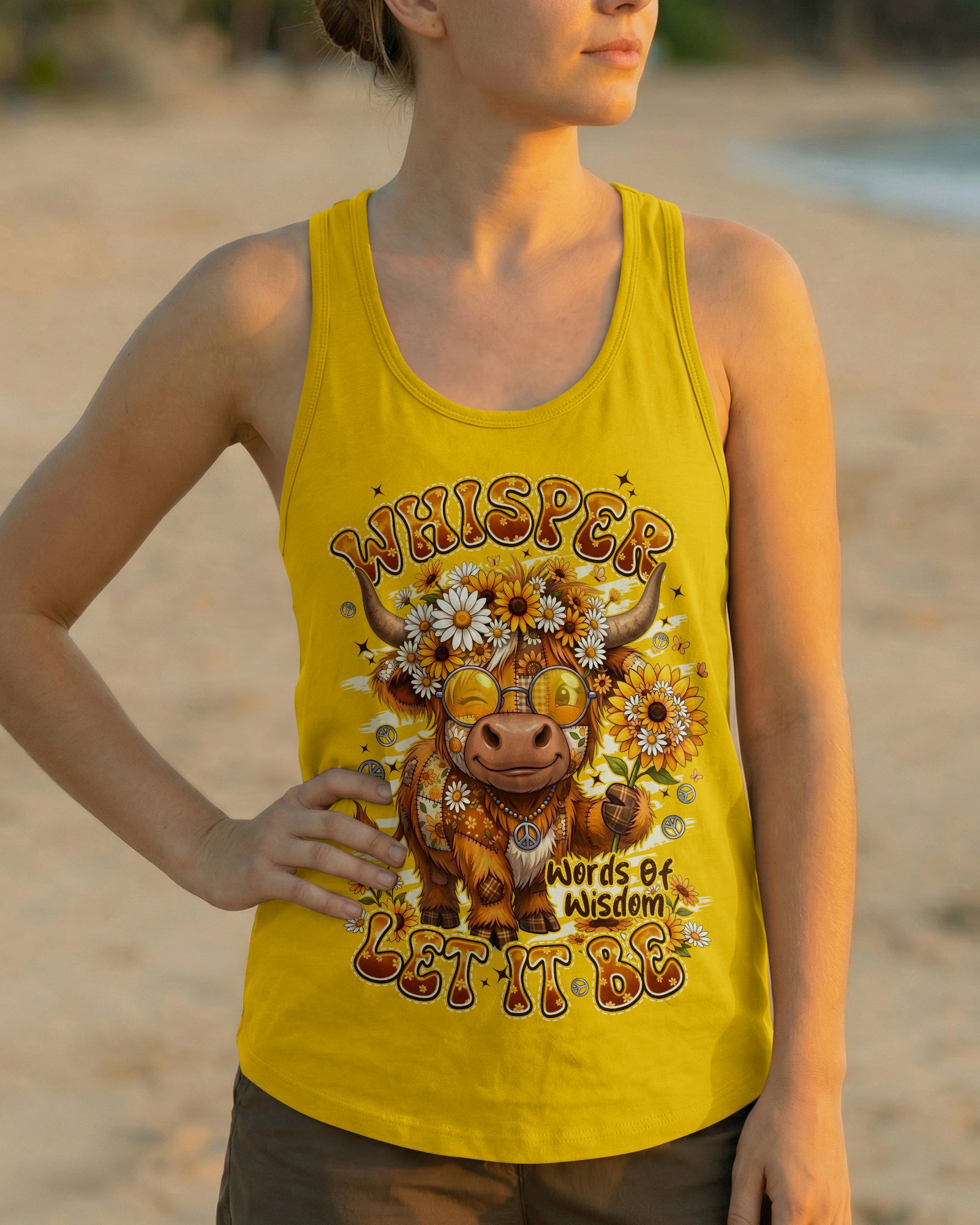 WHISPER WORDS OF WISDOM LET IT BE COW ALL OVER PRINT - TYPQ0906262