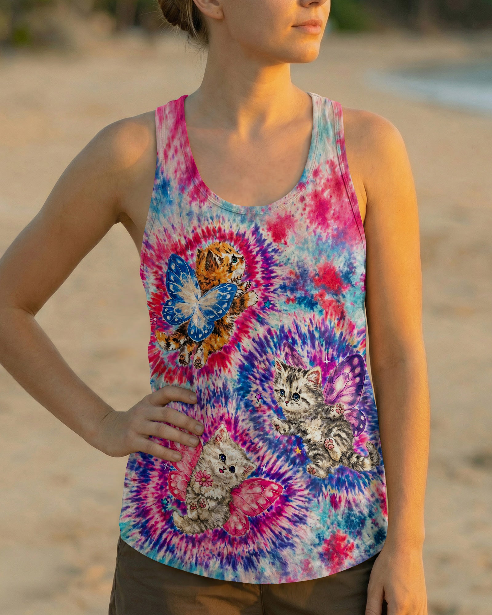 FAIRY KITTEN DREAM HIPPIE ALL OVER PRINT - KM2904261